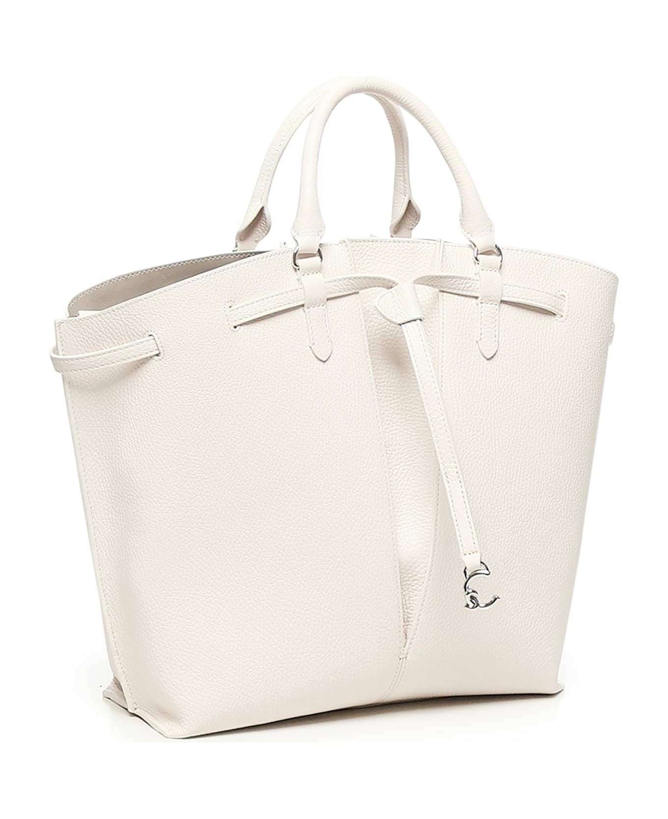 Coccinelle Flores Tote Bag - White