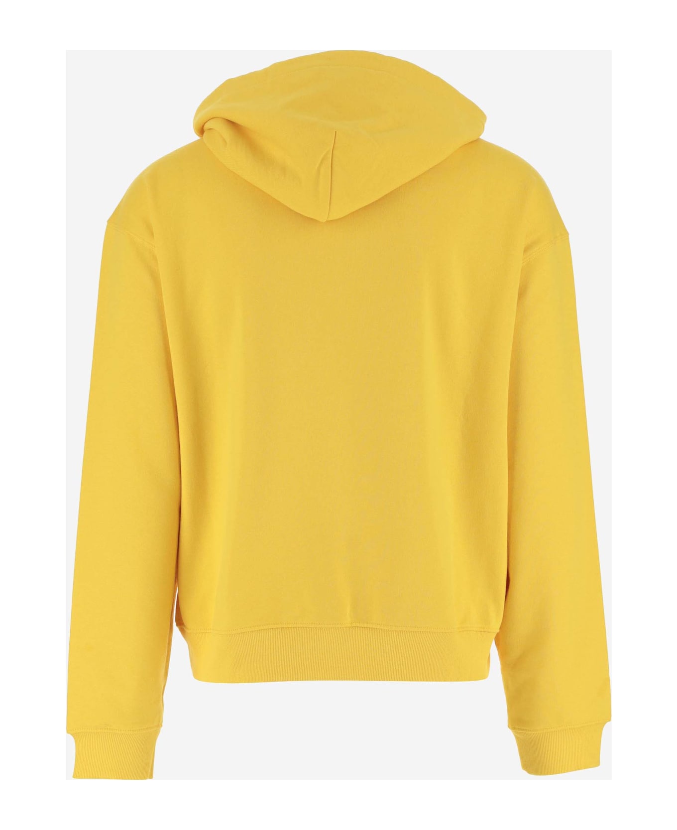 Sky High Farm Cotton Sweatshirt With Logo - Yellow