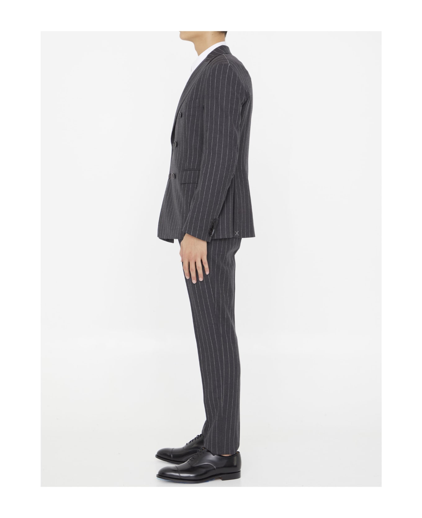 Tonello Pinstriped Two-piece Suit - GREY