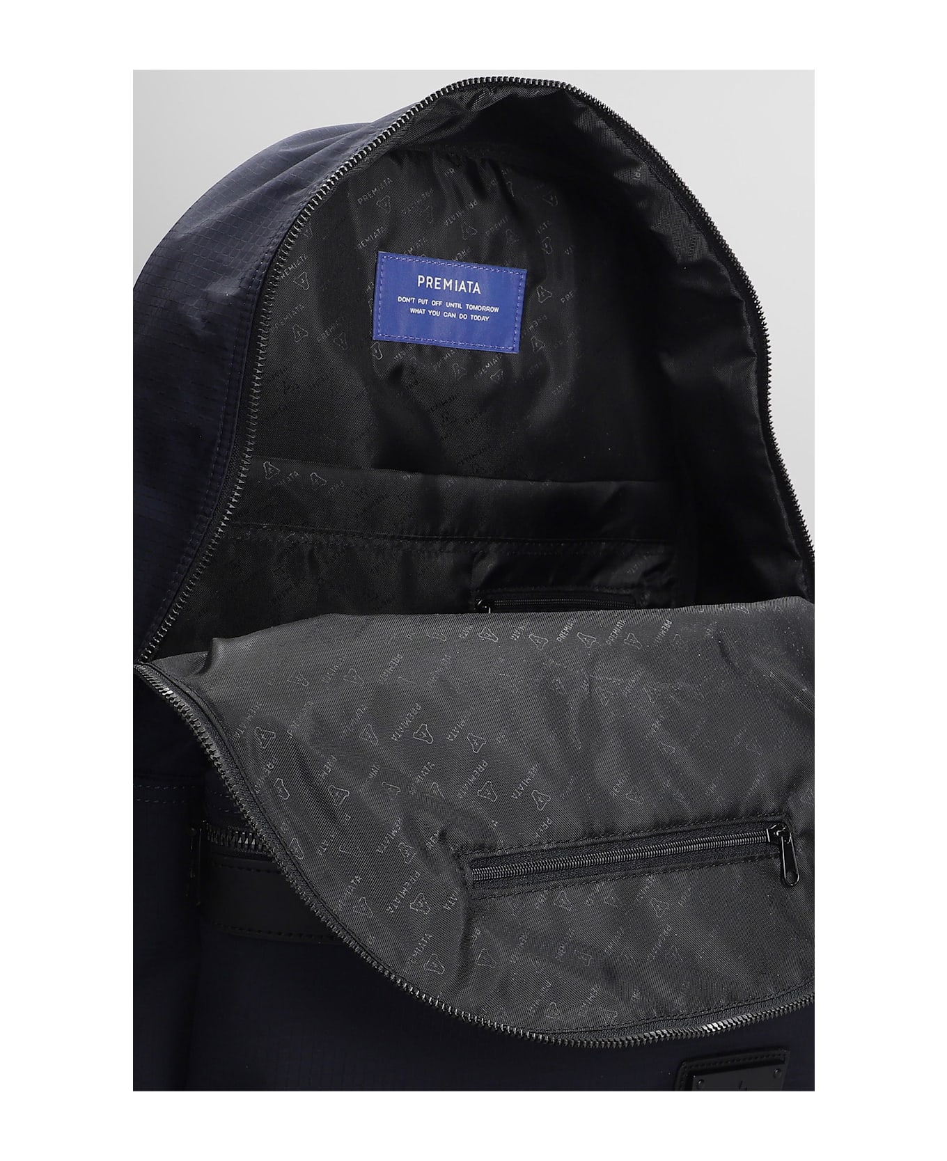Premiata Blade Backpack In Blue Nylon - blue