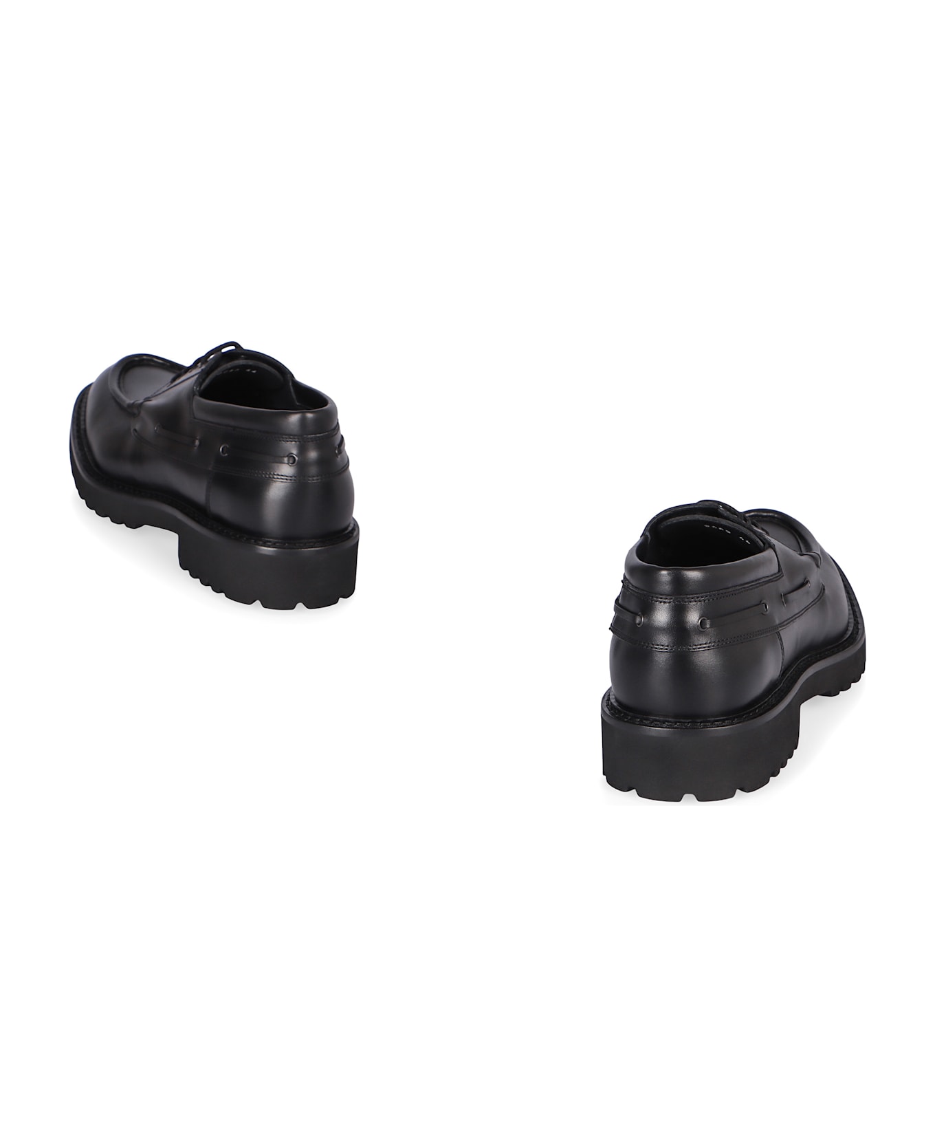 Doucal
s Leather Lace-up Shoes - black