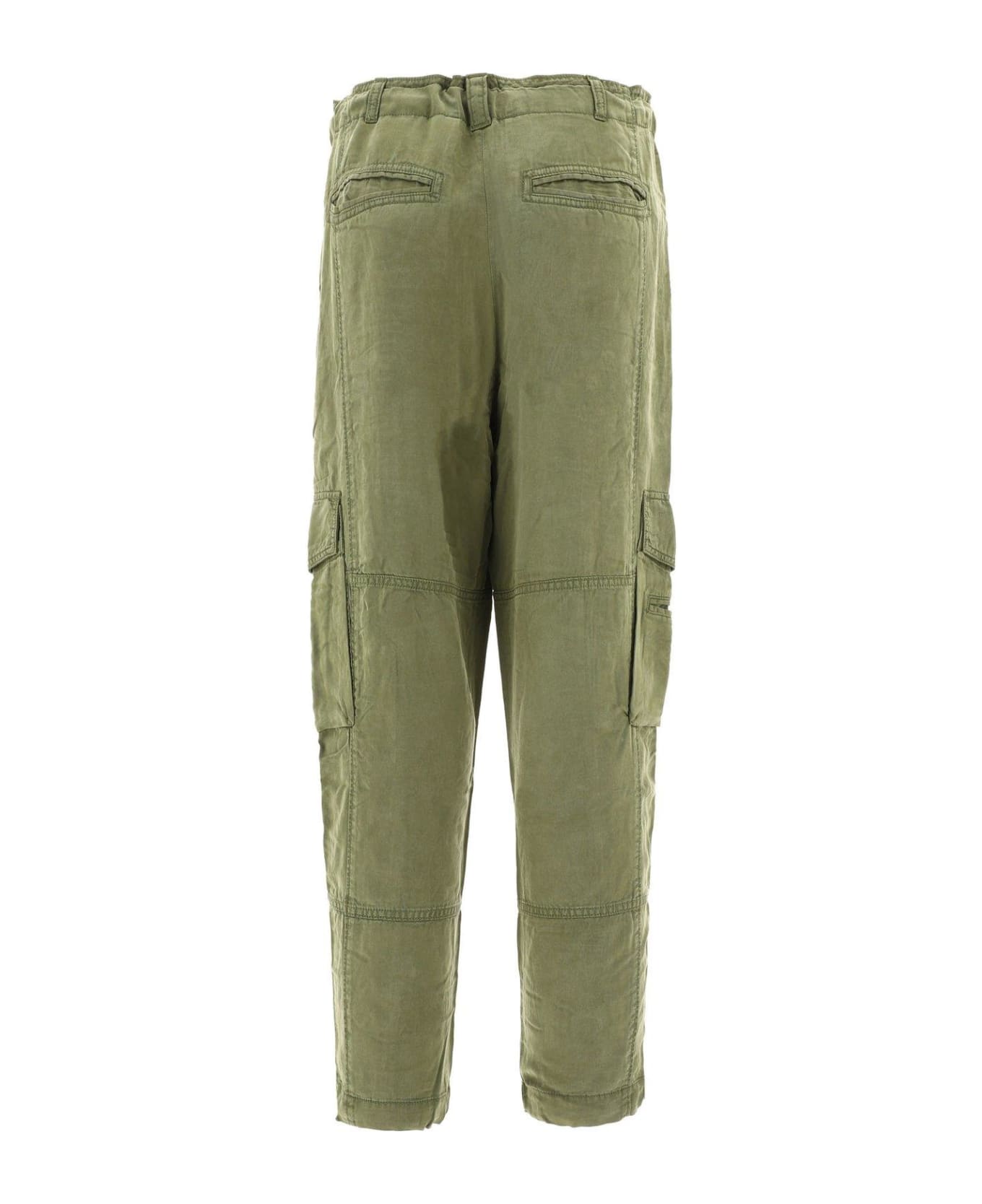 Polo Ralph Lauren Drawstring Cargo Tapered Trousers - Green