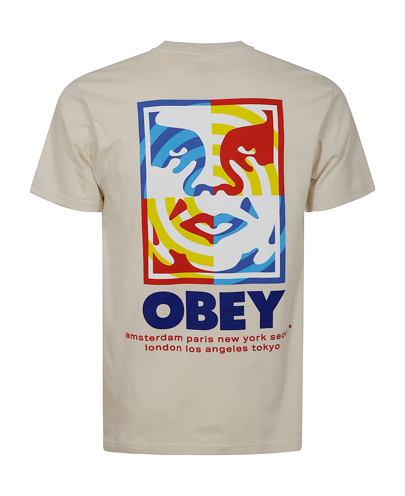 Obey Target Icon Tee - Crm Cream