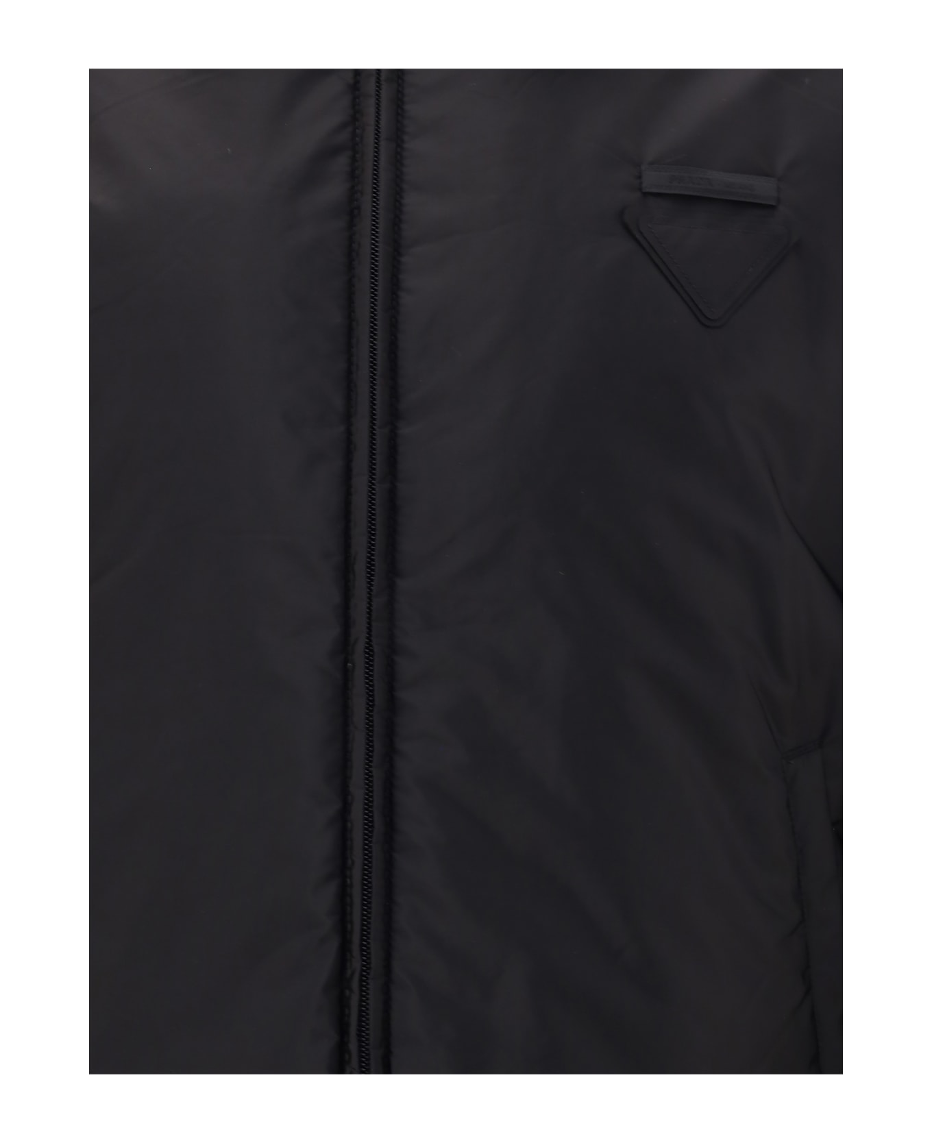 Prada Re-nylon Bomber Jacket - Black