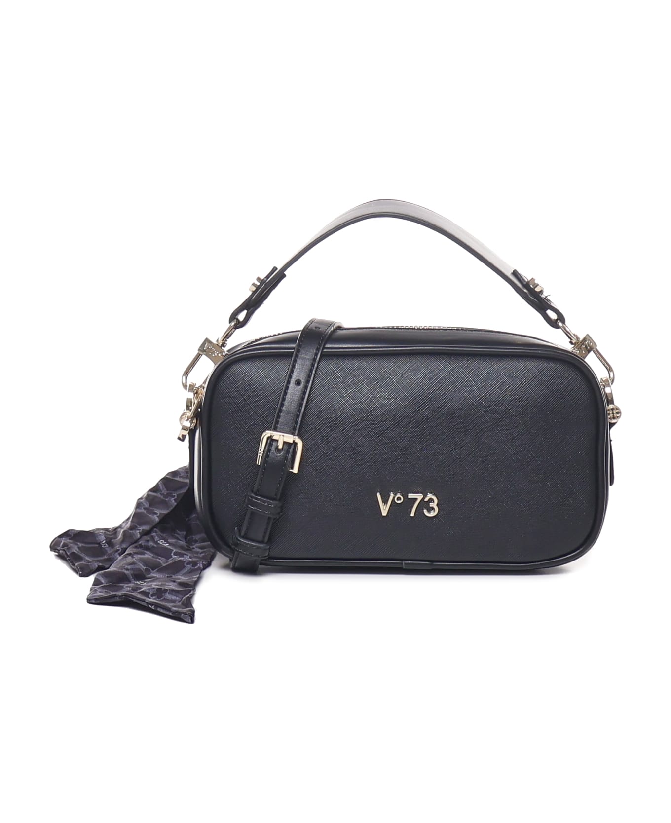 V73 Shoulder Bag In Ecoleather - Black