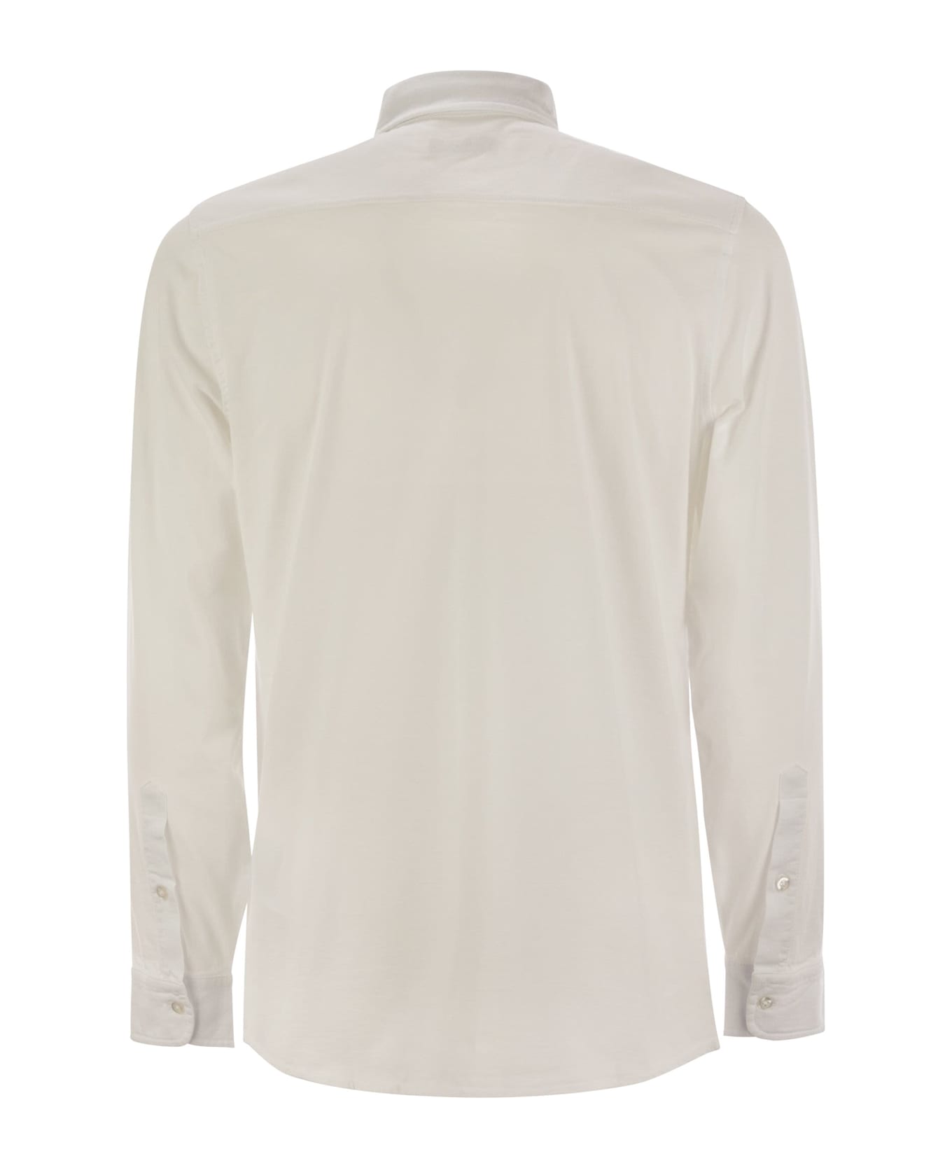 Fay Cotton Jersey Shirt - White