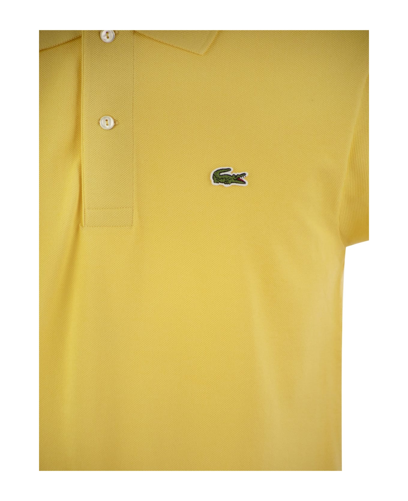 Lacoste Classic Fit Cotton Pique Polo Shirt - Giallo