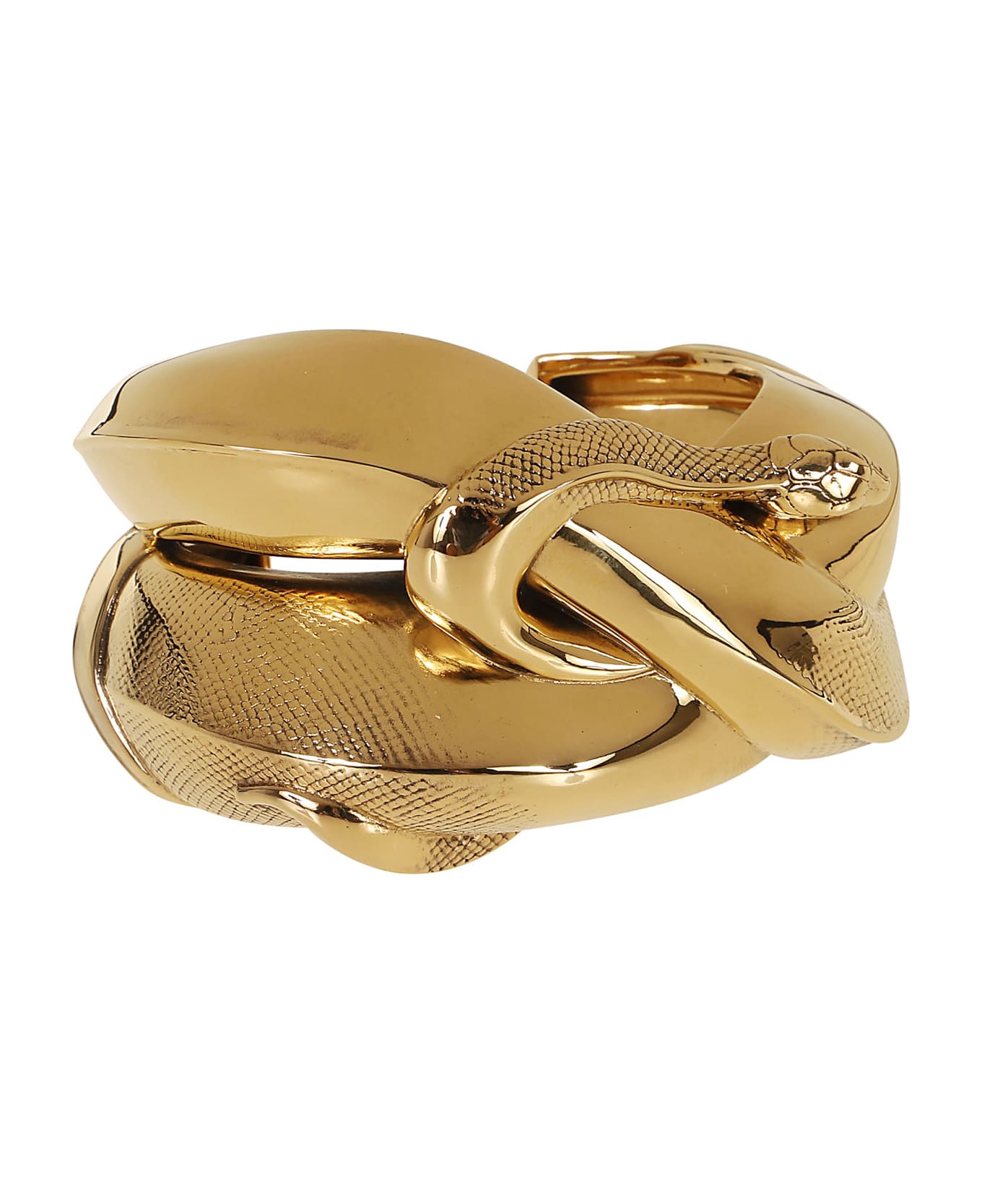 Alexander McQueen Snake Cuff - Light Ant Gold