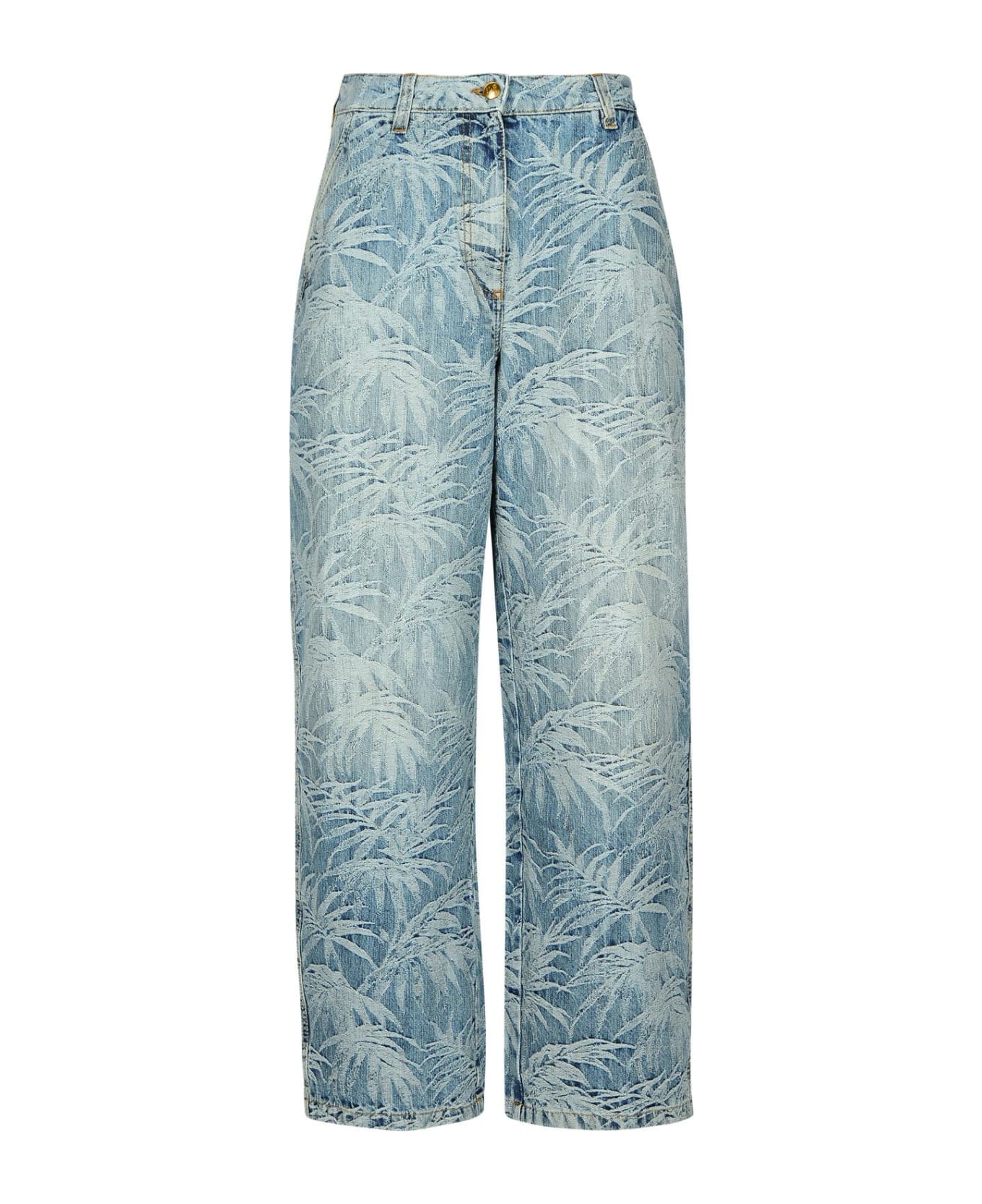Palm Angels 'baggy' Light Blue Cotton Blend Jeans - Light Blue
