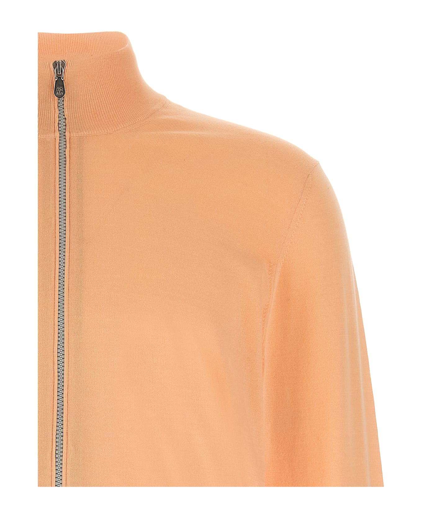 Brunello Cucinelli Zip Cardigan - Orange