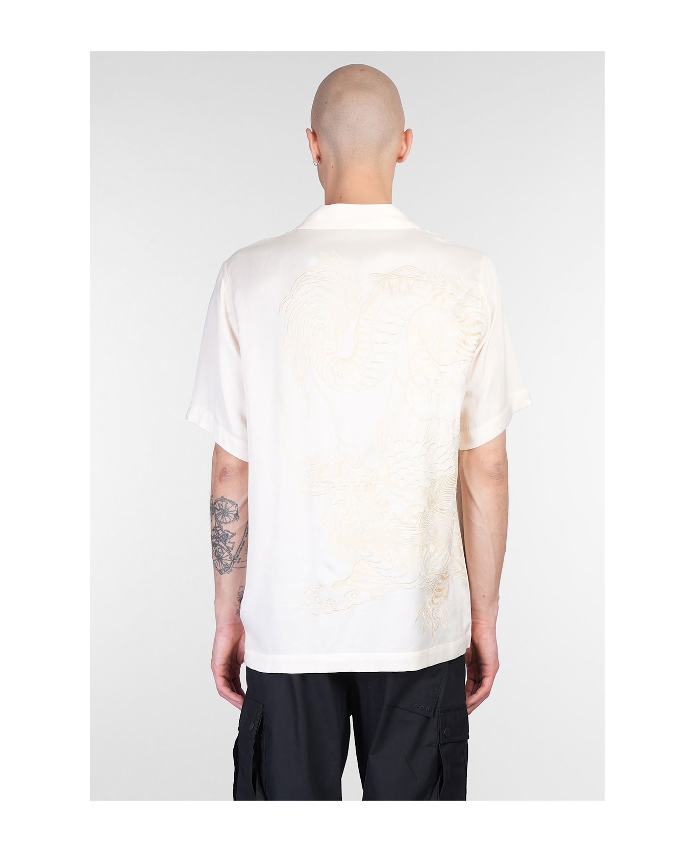 Maharishi Shirt In Beige Rayon - beige