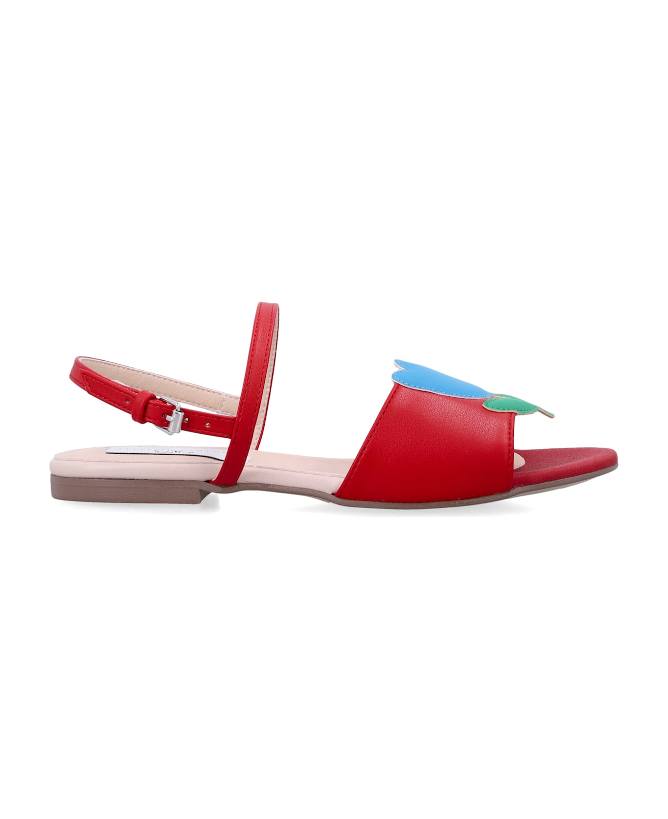 Stella McCartney Kids Multicolor Flowers Sandals - RED