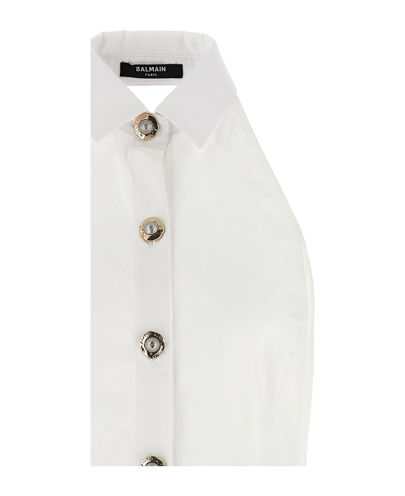 Balmain 
halterneck
 Dress - White