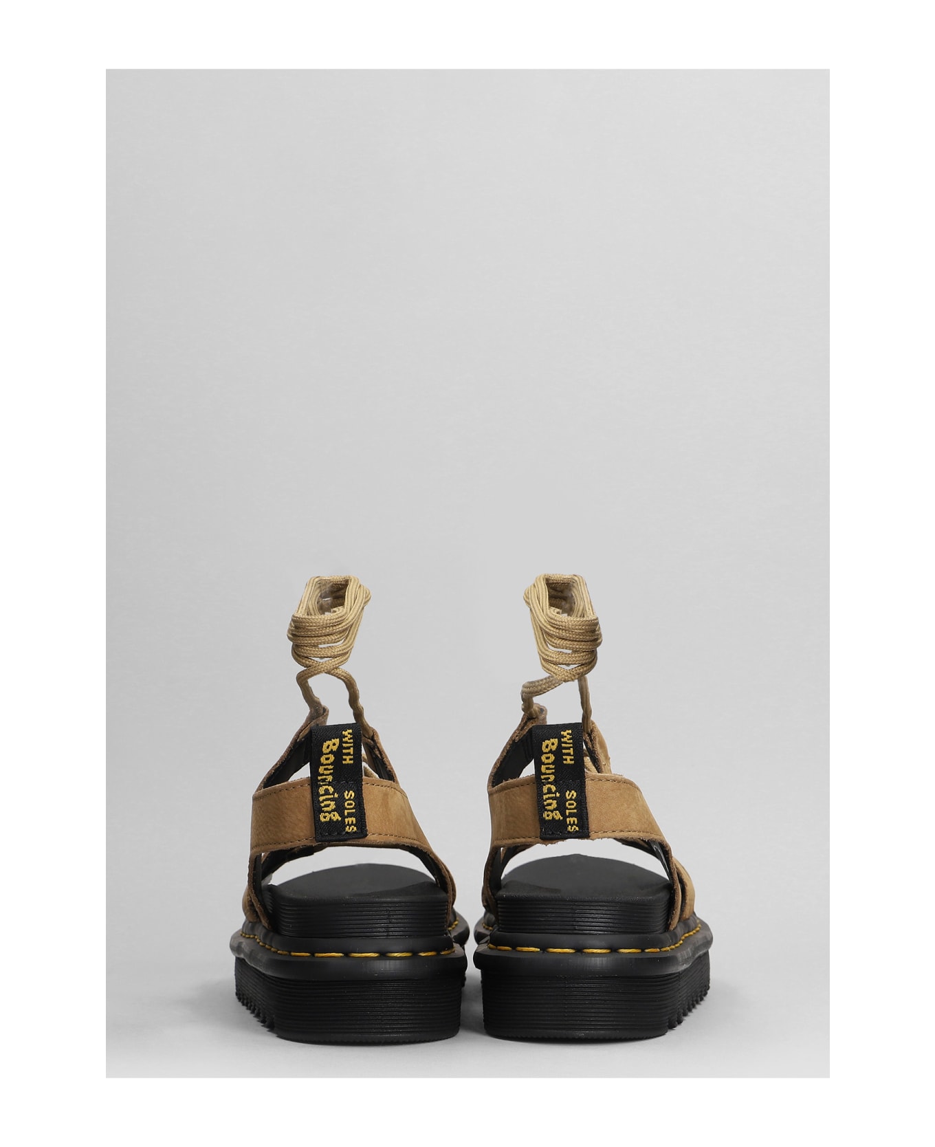 Dr. Martens Nartilla Sandals In Leather Color Nubuck - leather color