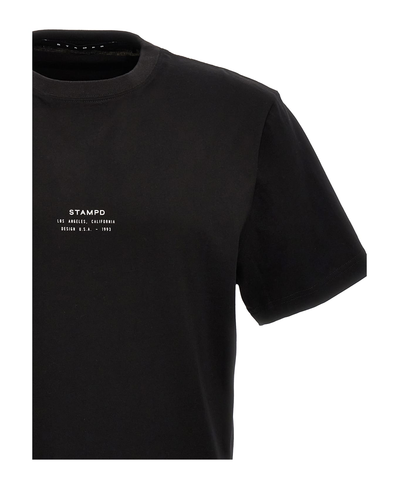Stampd T-shirt 'stacked Logo' - Black  