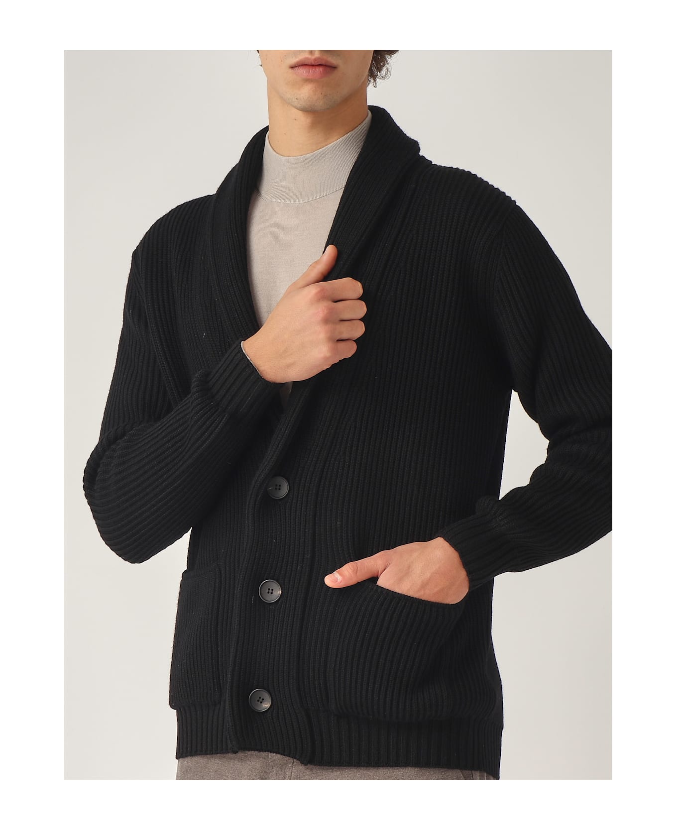 Filippo De Laurentiis Cardigan Sciallato Cardigan - NERO