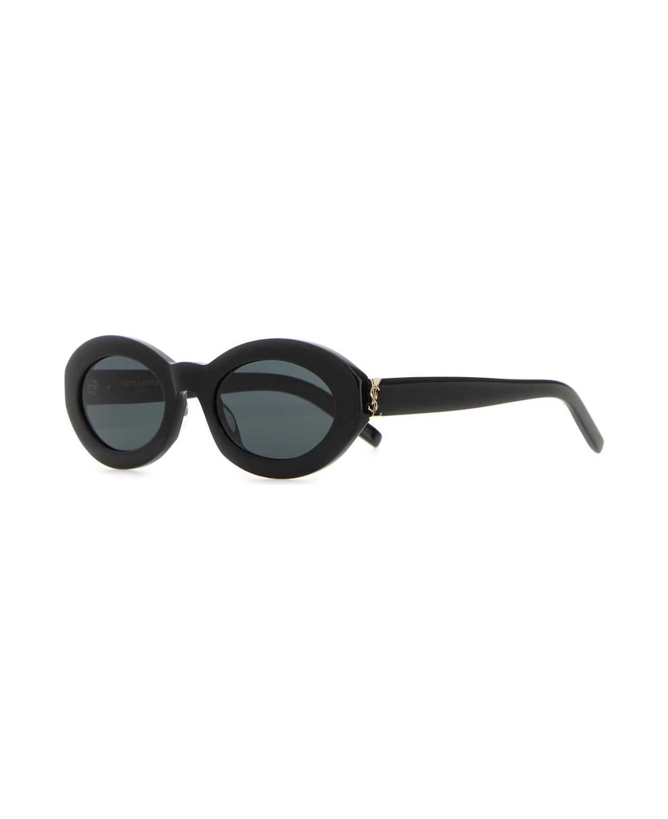 Saint Laurent Black Acetate Sl M136 Sunglasses - BLACKBLACK