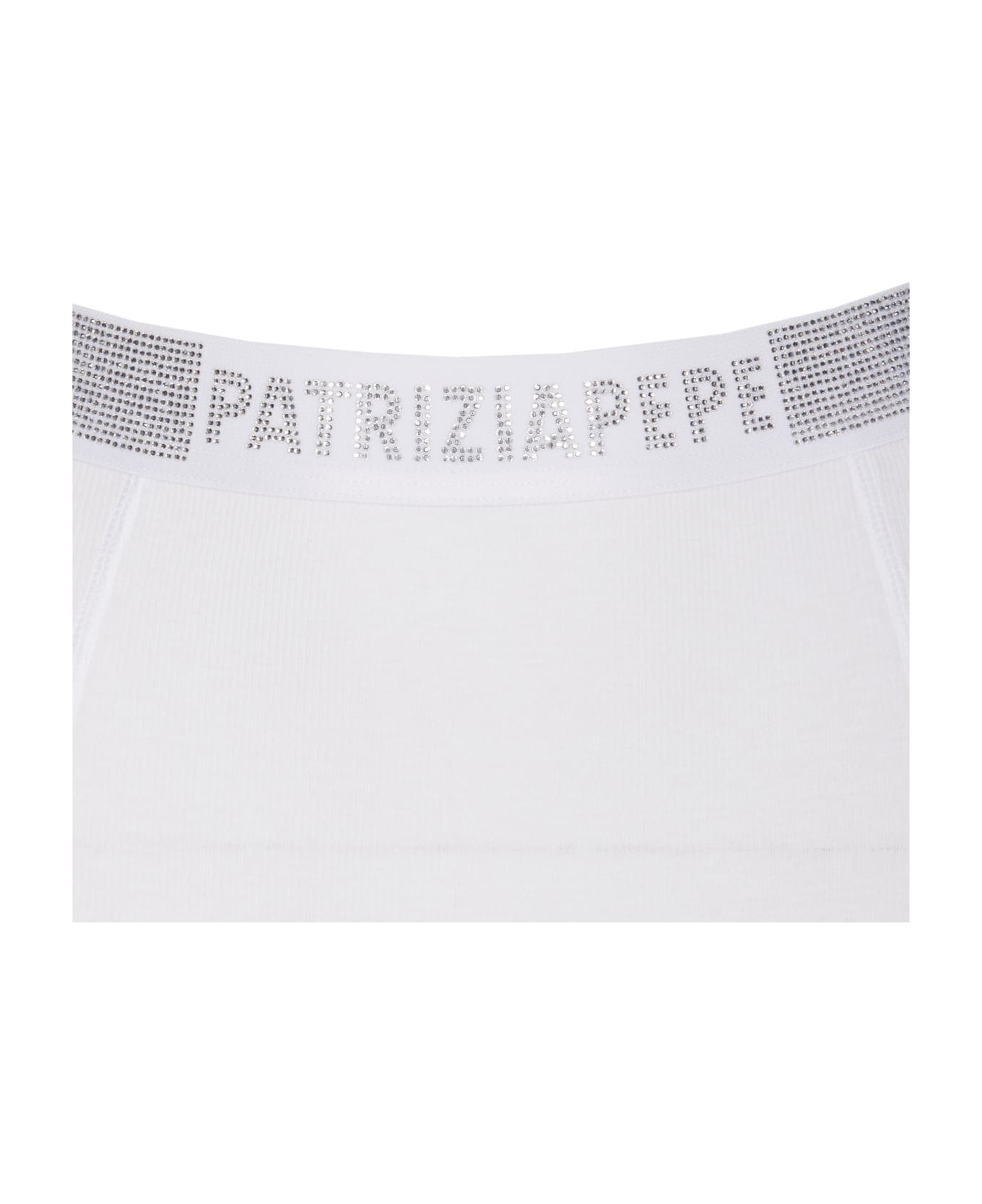 Patrizia Pepe Logo Slip - White