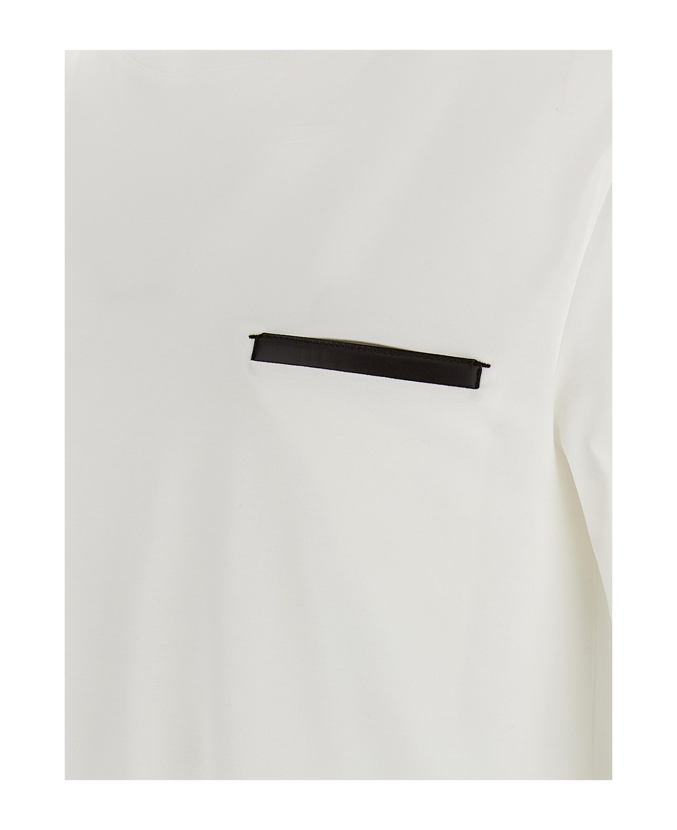 Berluti 
leather Tab
 T-shirt - White