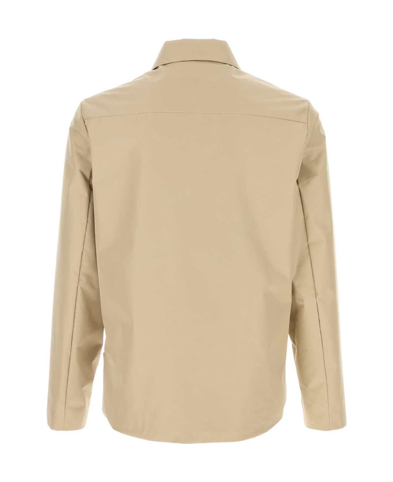 Woolrich Sand Polyester Gore-tex Windbreaker - WHITEPEPPER