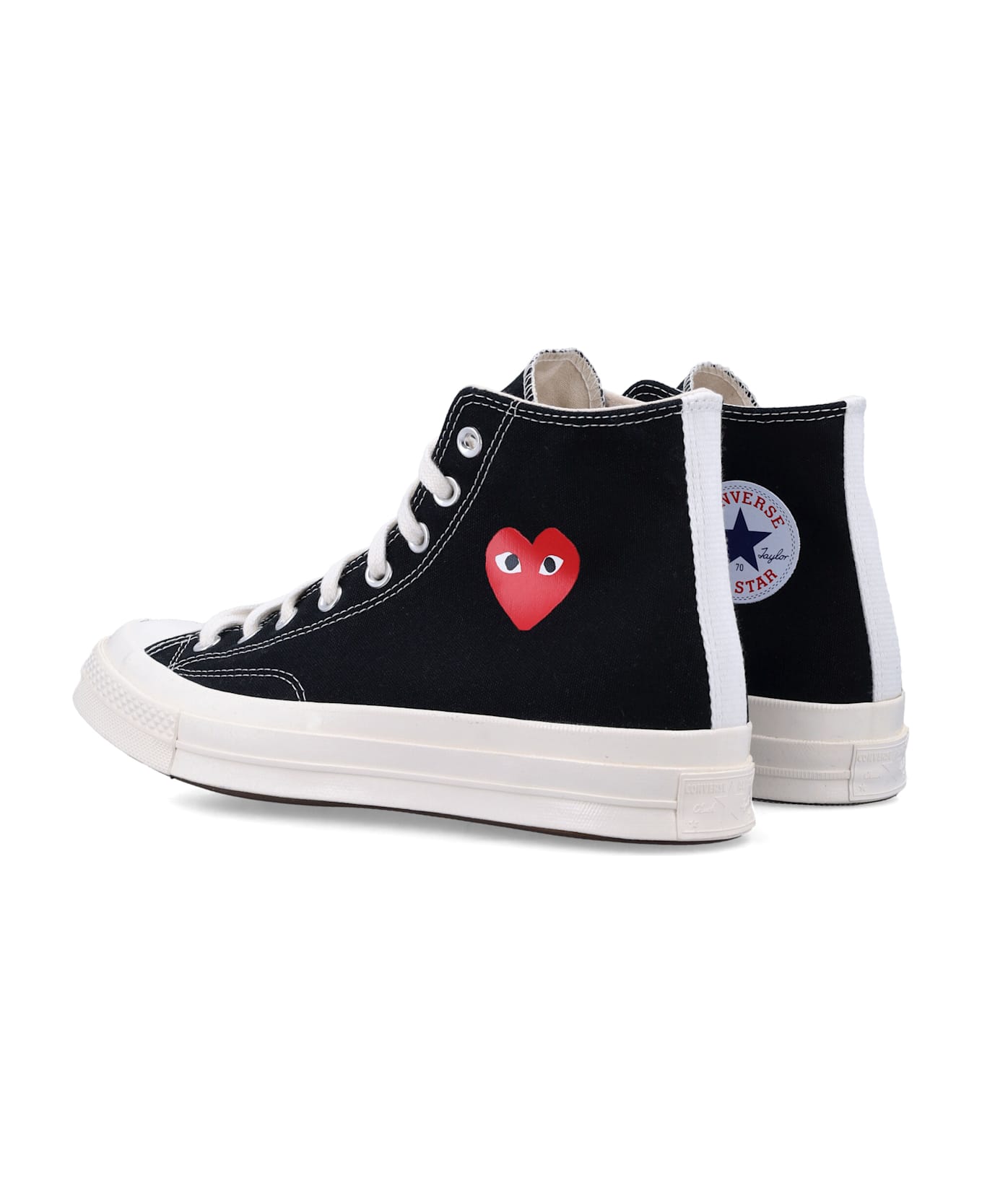 Comme des Garçons Play X Converse High-top Sneakers With Heart - BLACK