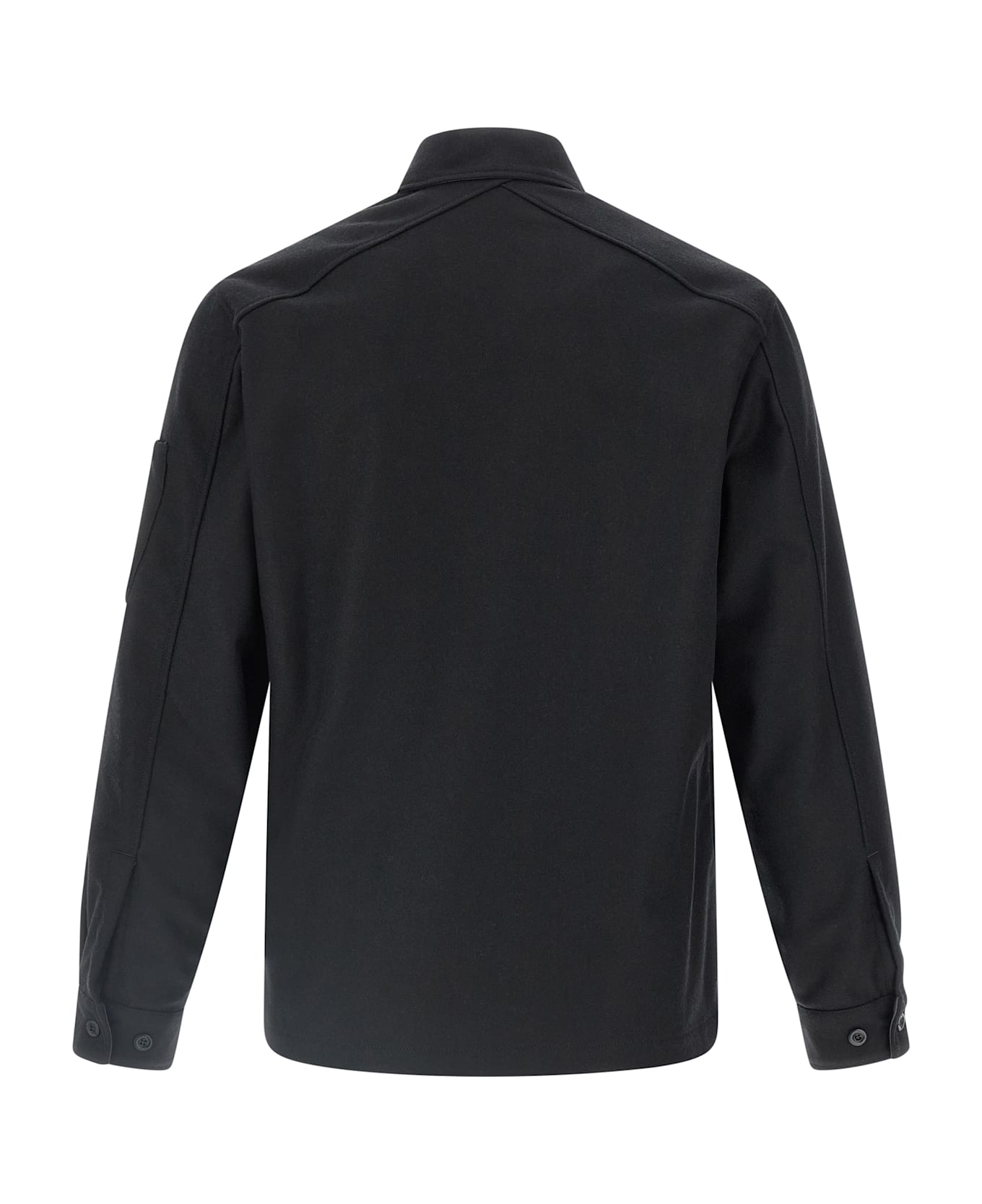 C.P. Company Wool Overshirt - BLACK