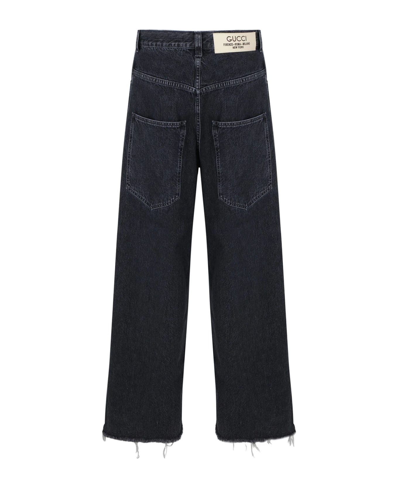 Gucci Wide-leg Denim Jeans - Black
