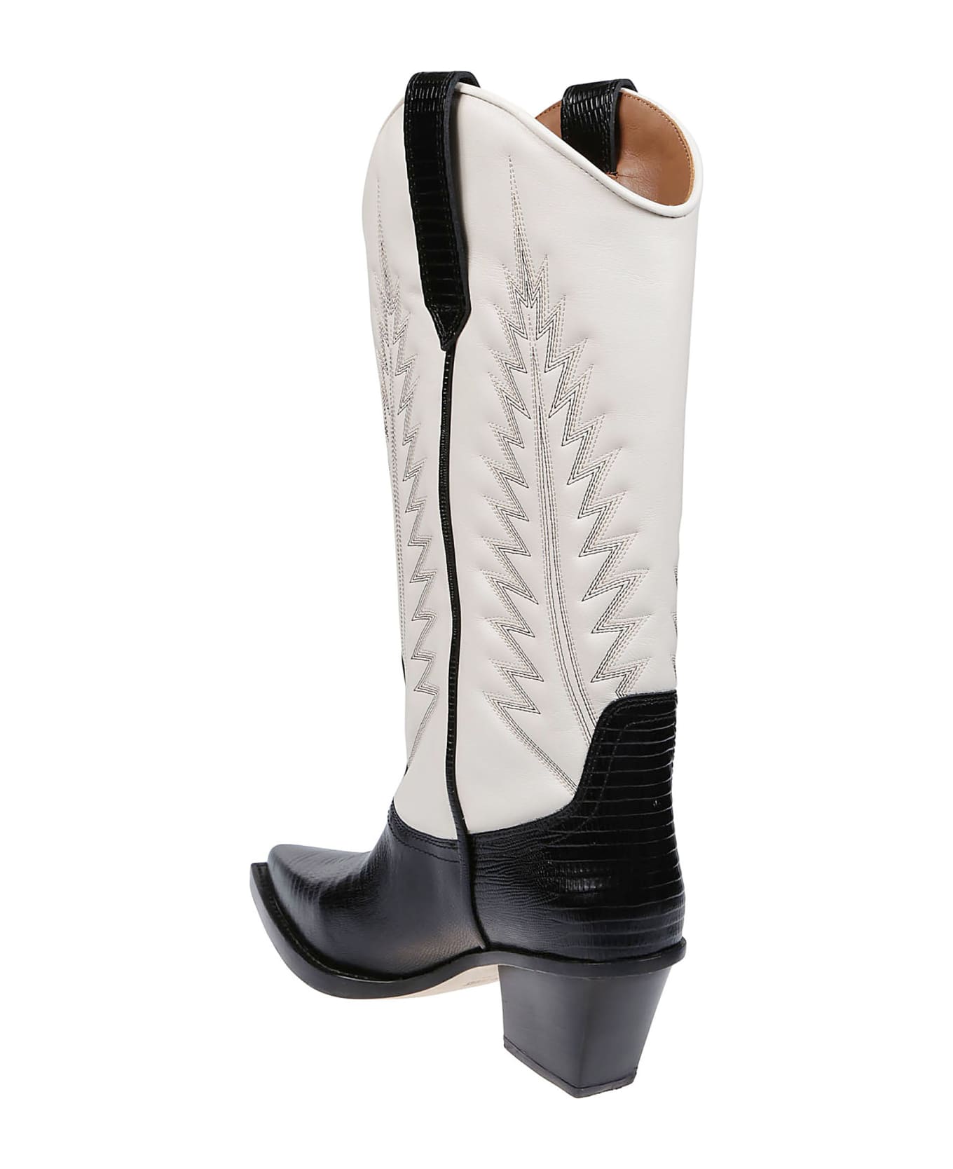 Paris Texas Rosario Boots - Black/bone