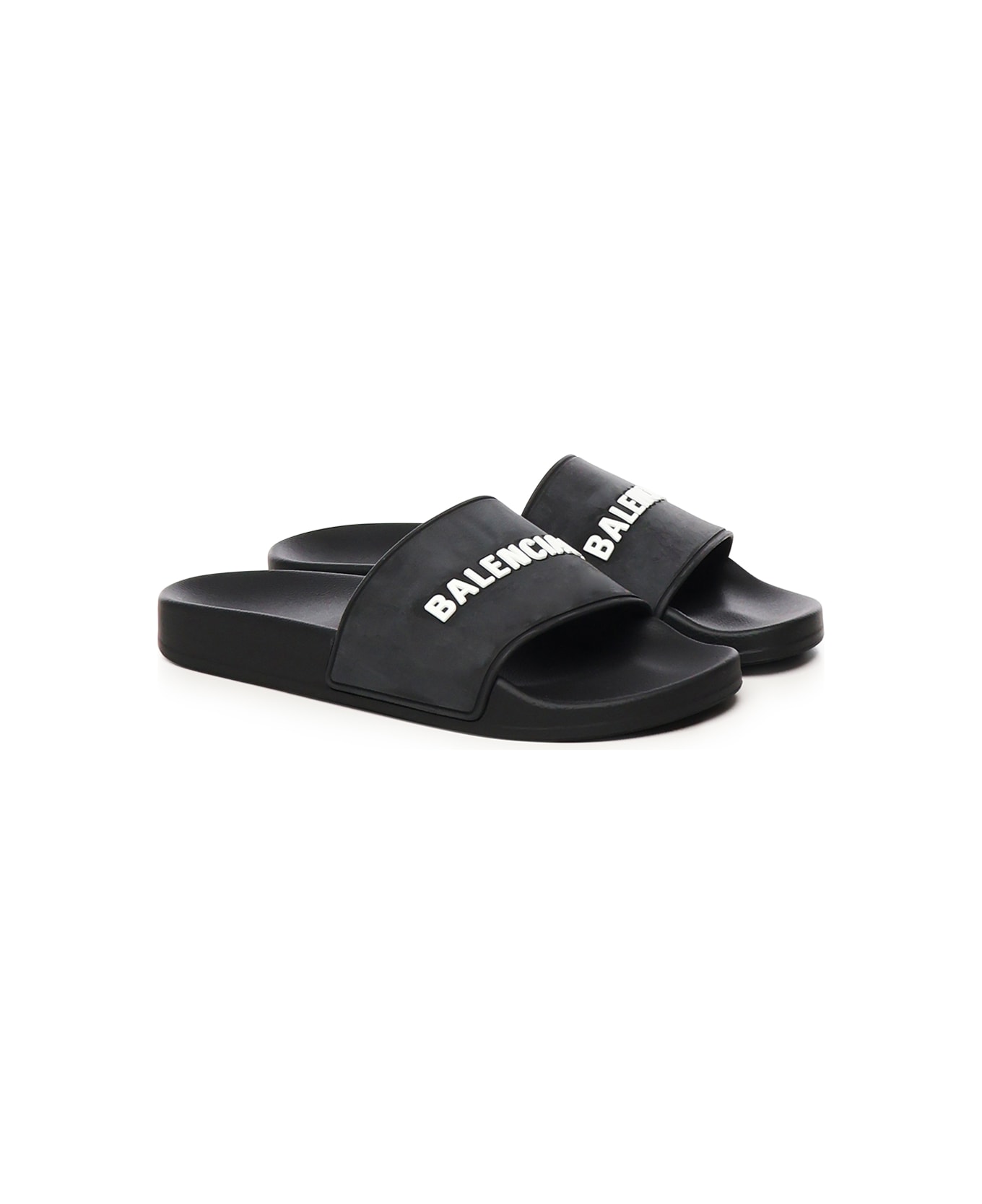 Balenciaga Slide Sandal Rubber Pool - Black