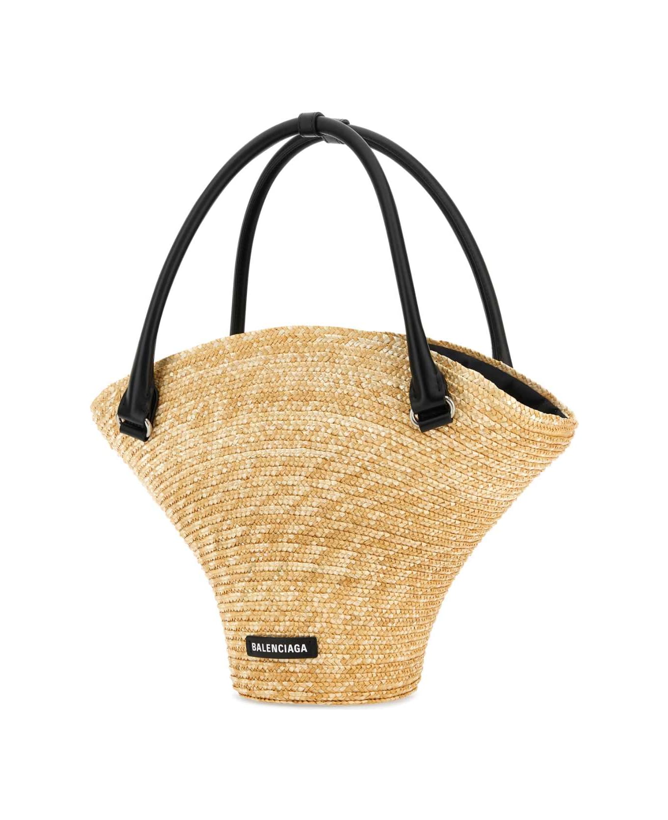 Balenciaga Straw Medium Beach Handbag - 9560