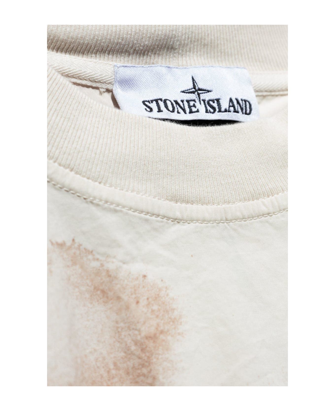 Stone Island T-shirt Tessuto Navetta T-shirt - BEIGE シャツ