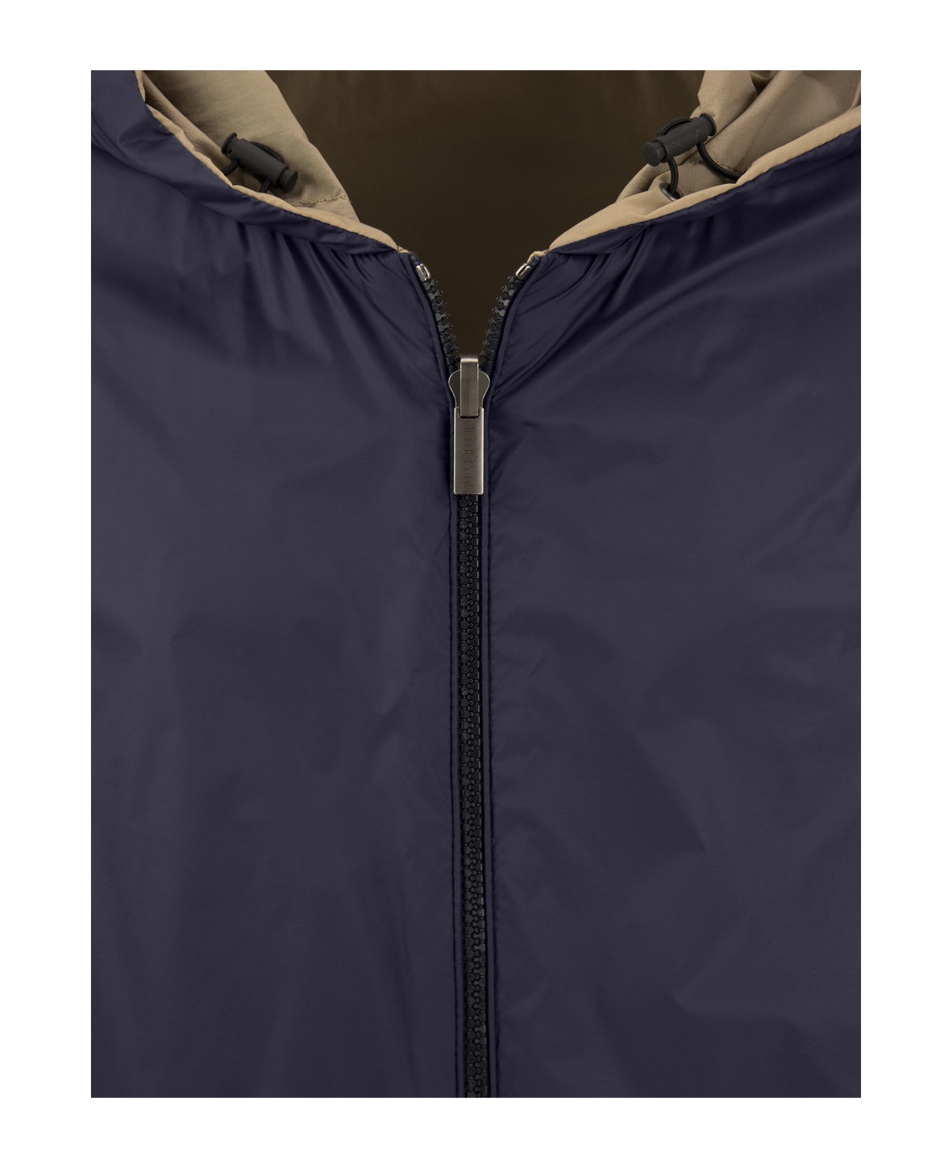 Peserico Reversible Jacket With Hood - Blue