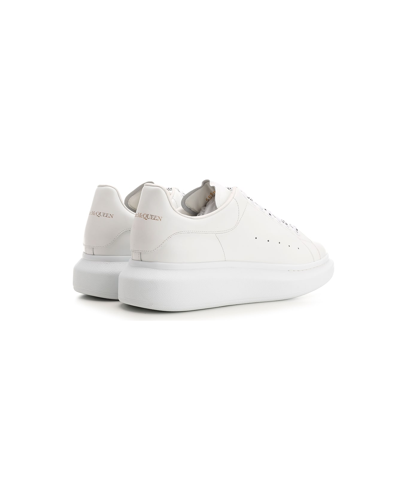 Alexander McQueen White 'oversize' Sneakers - White/white
