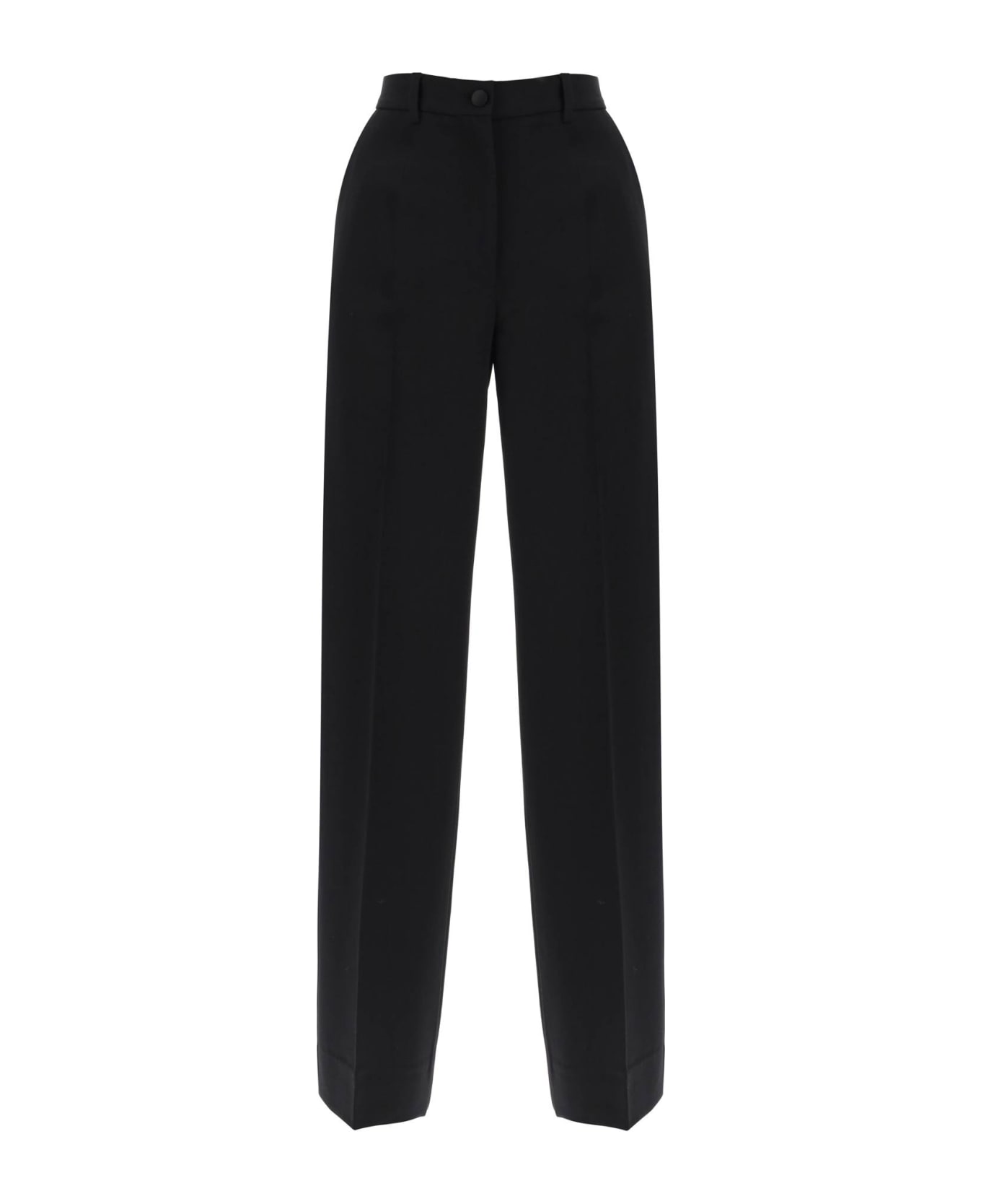 Dolce & Gabbana Wide Leg Tailoring Pants - NERO (Black) ボトムス