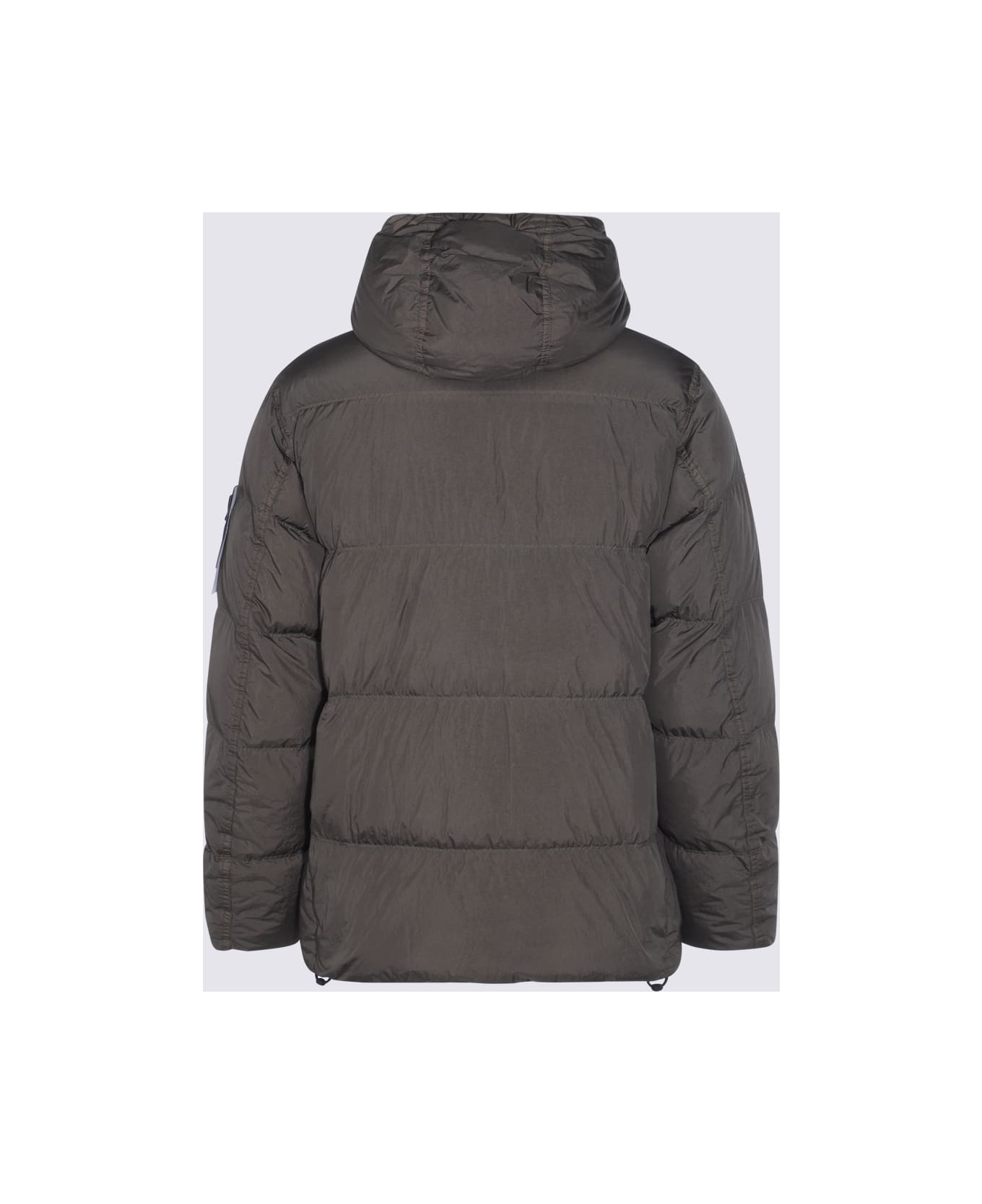 Stone Island Dark Green Down Jacket - MILITARY GREEN