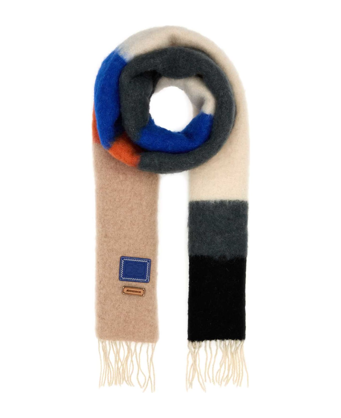 Ader Error Multicolor Wool Blend Scarf - IVORY スカーフ