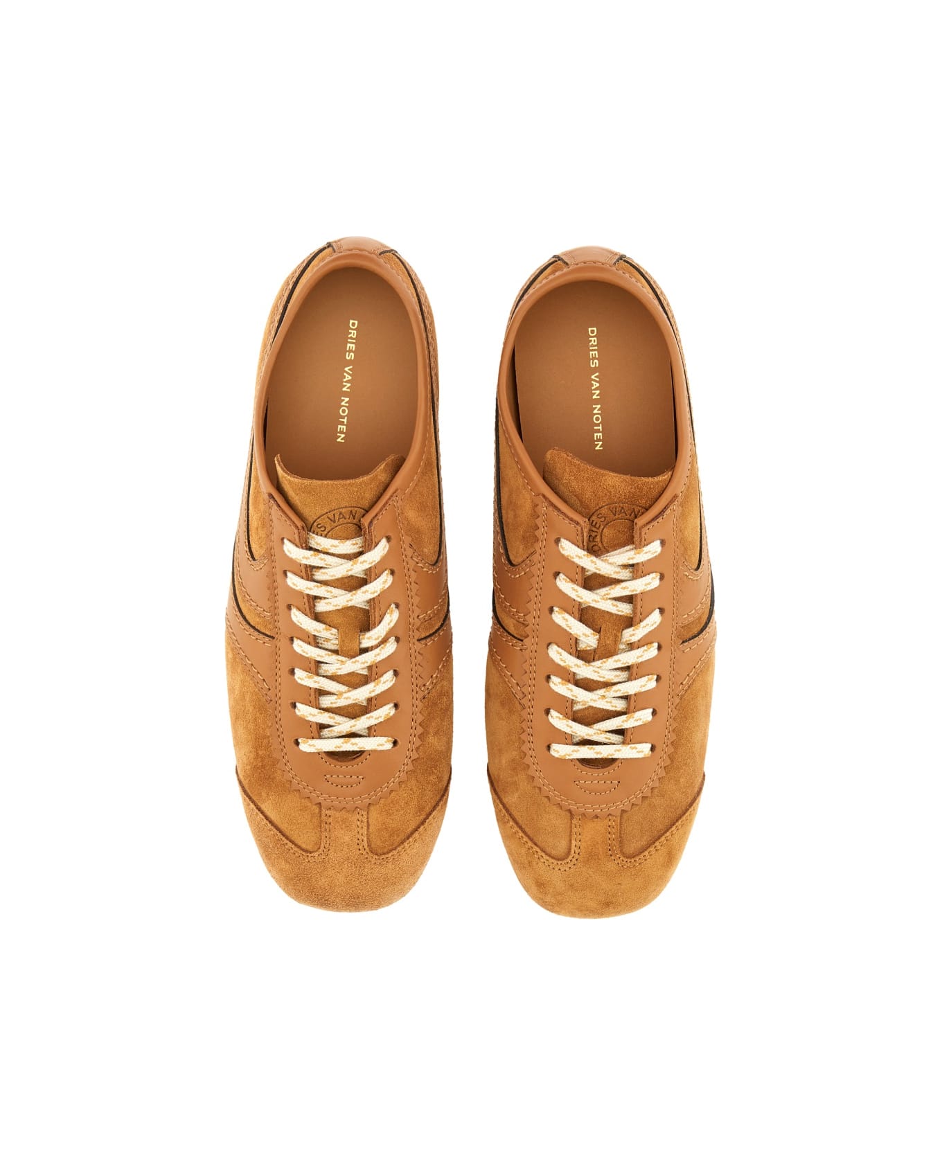 Dries Van Noten Suede Sneaker - BROWN