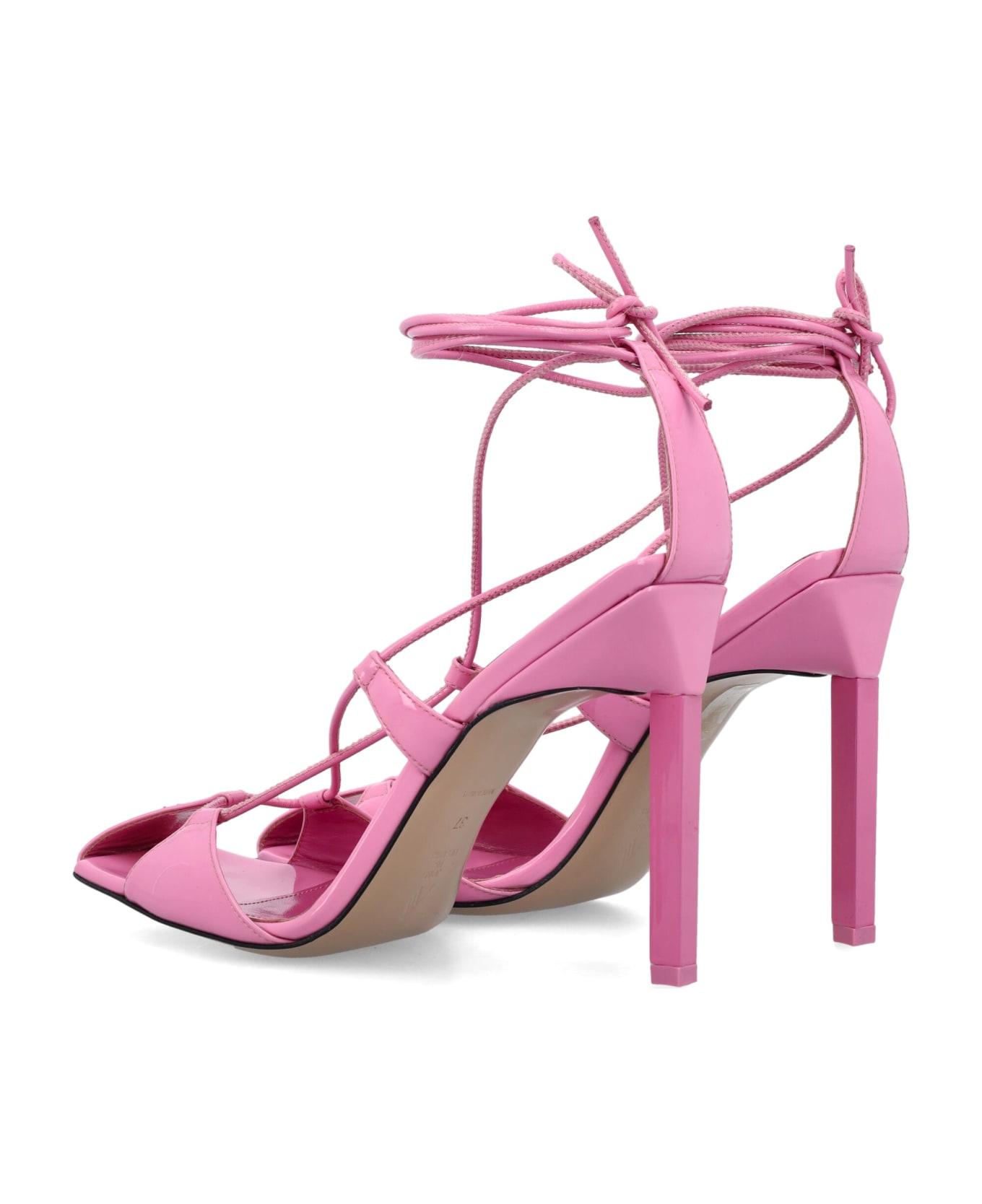 The Attico Adele Lace-up Sandal 105 - Light pink