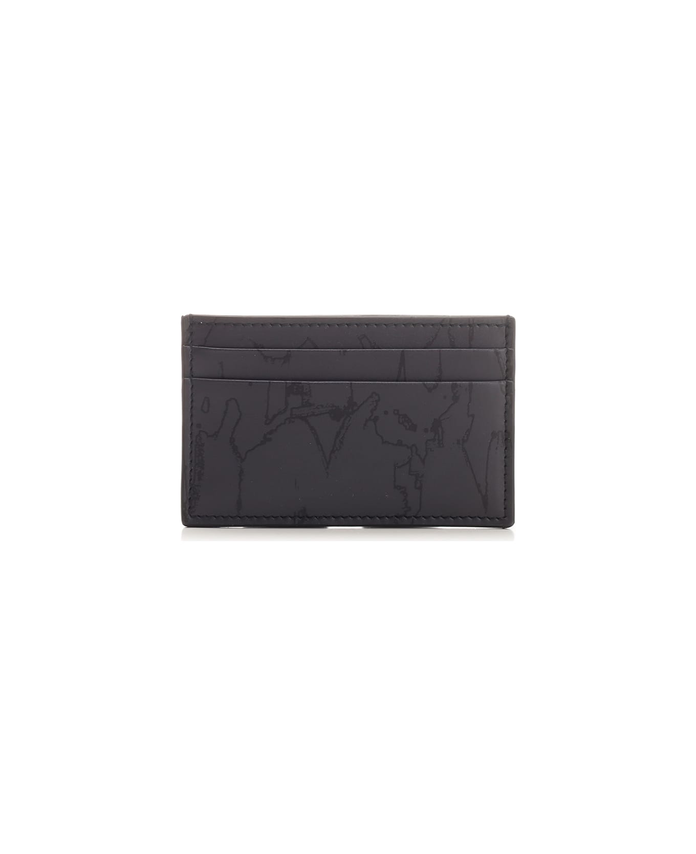 Alexander McQueen Black Leather Card Holder - Black