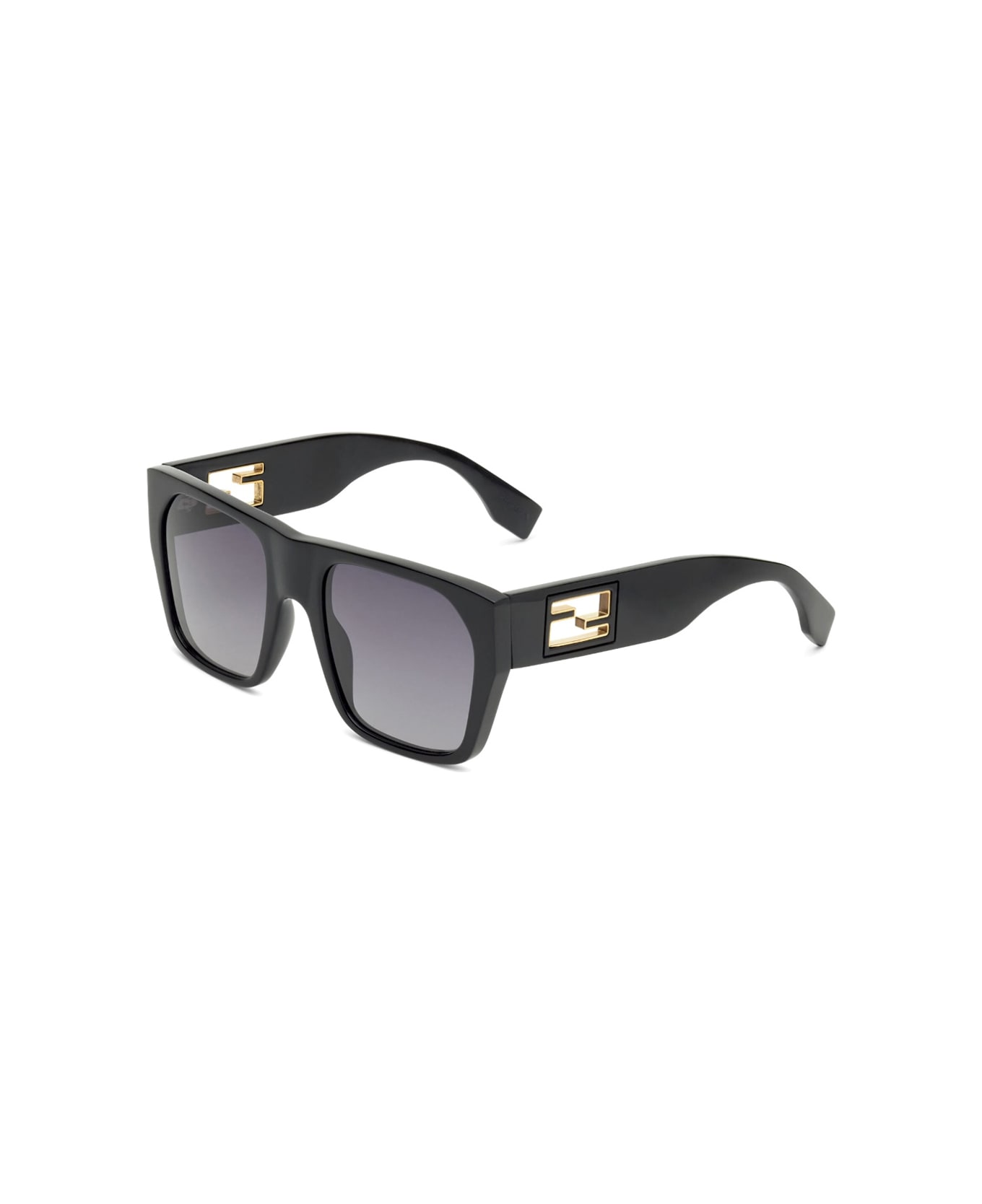 Fendi Eyewear Fe40124i Baguette 01b Sunglasses - Nero