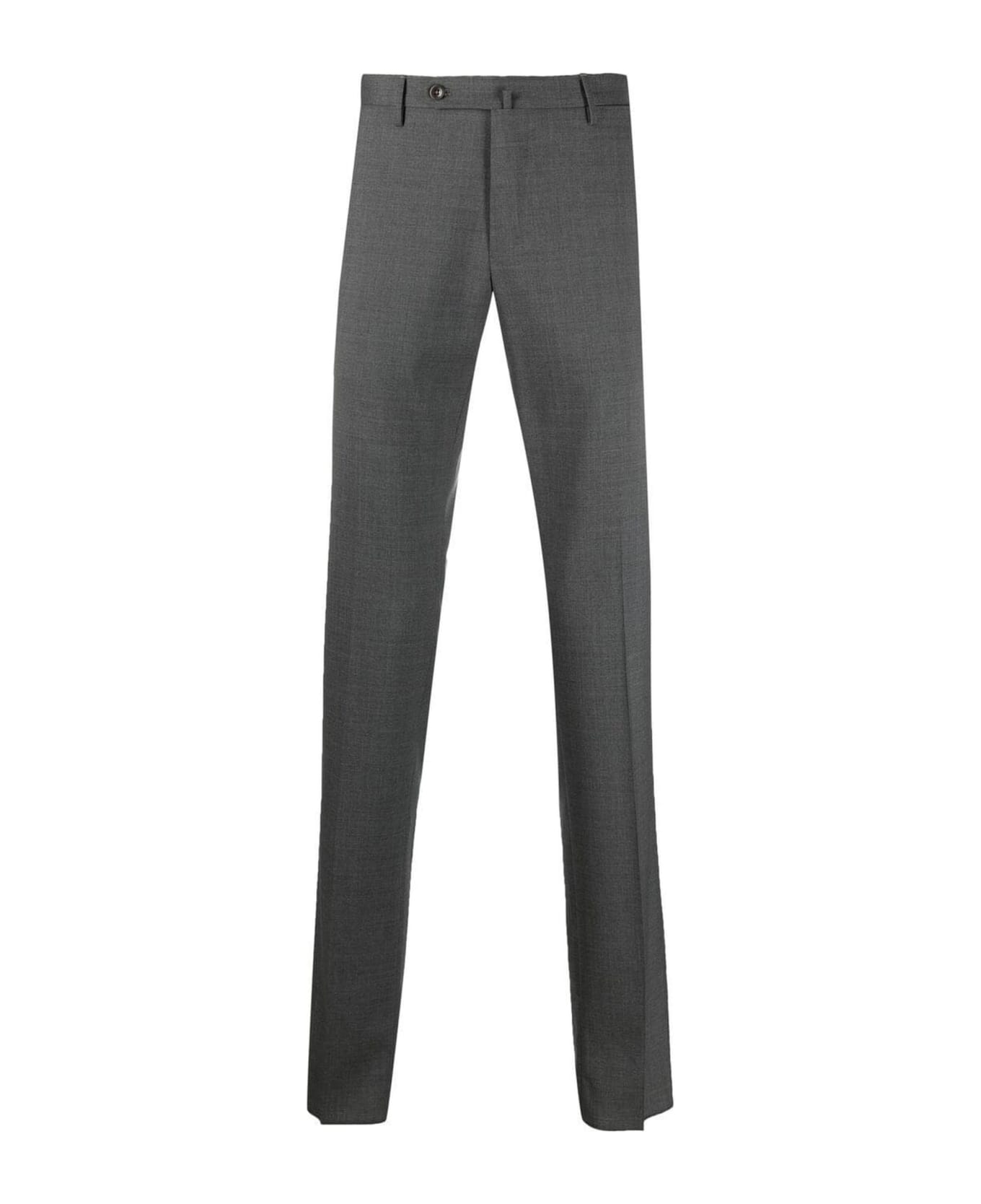 Incotex Grey Virgin Wool Slim-fit Tailored Trousers - Grey