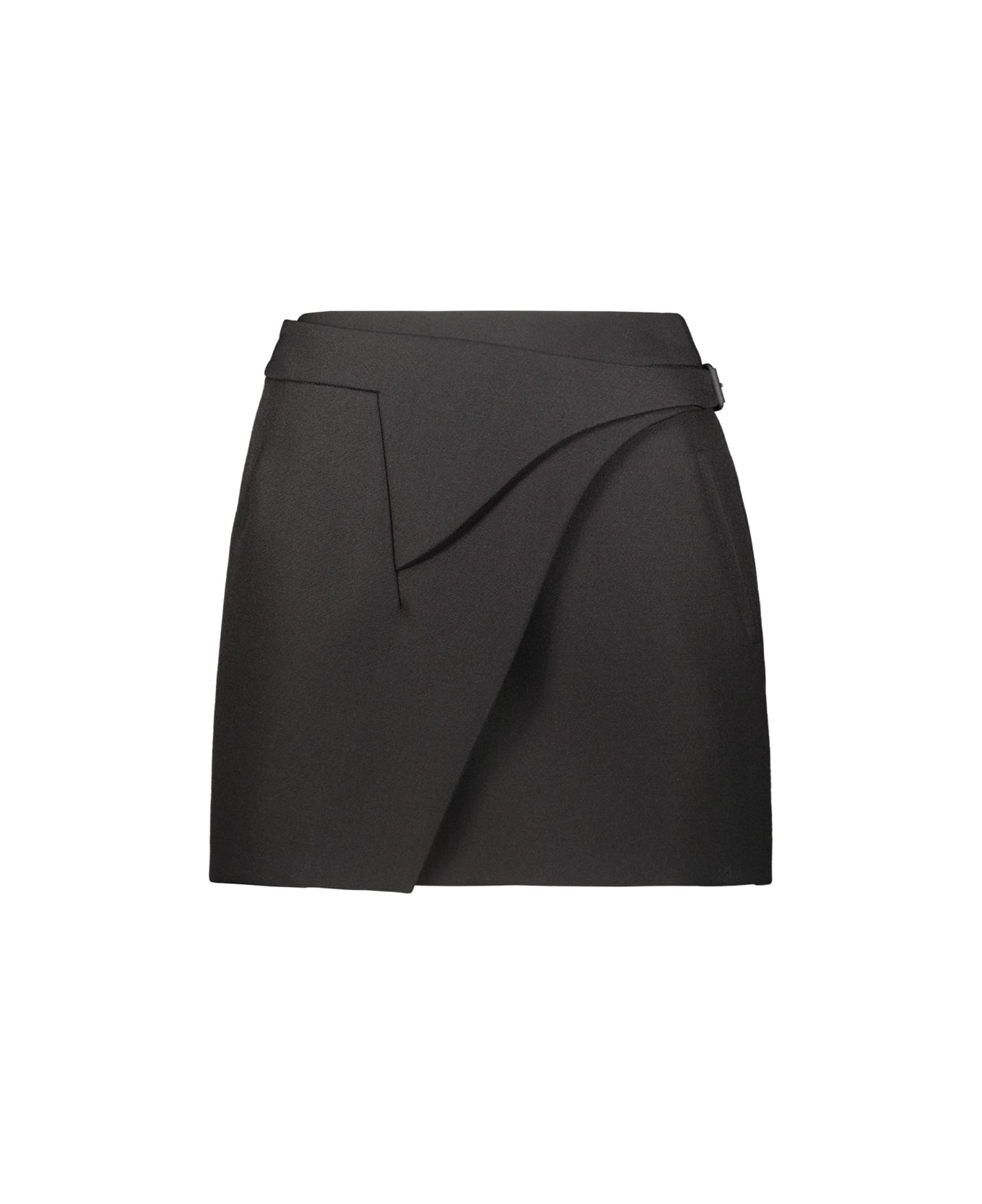 WARDROBE.NYC Wrap Skirt Mini - Blk Black スカート