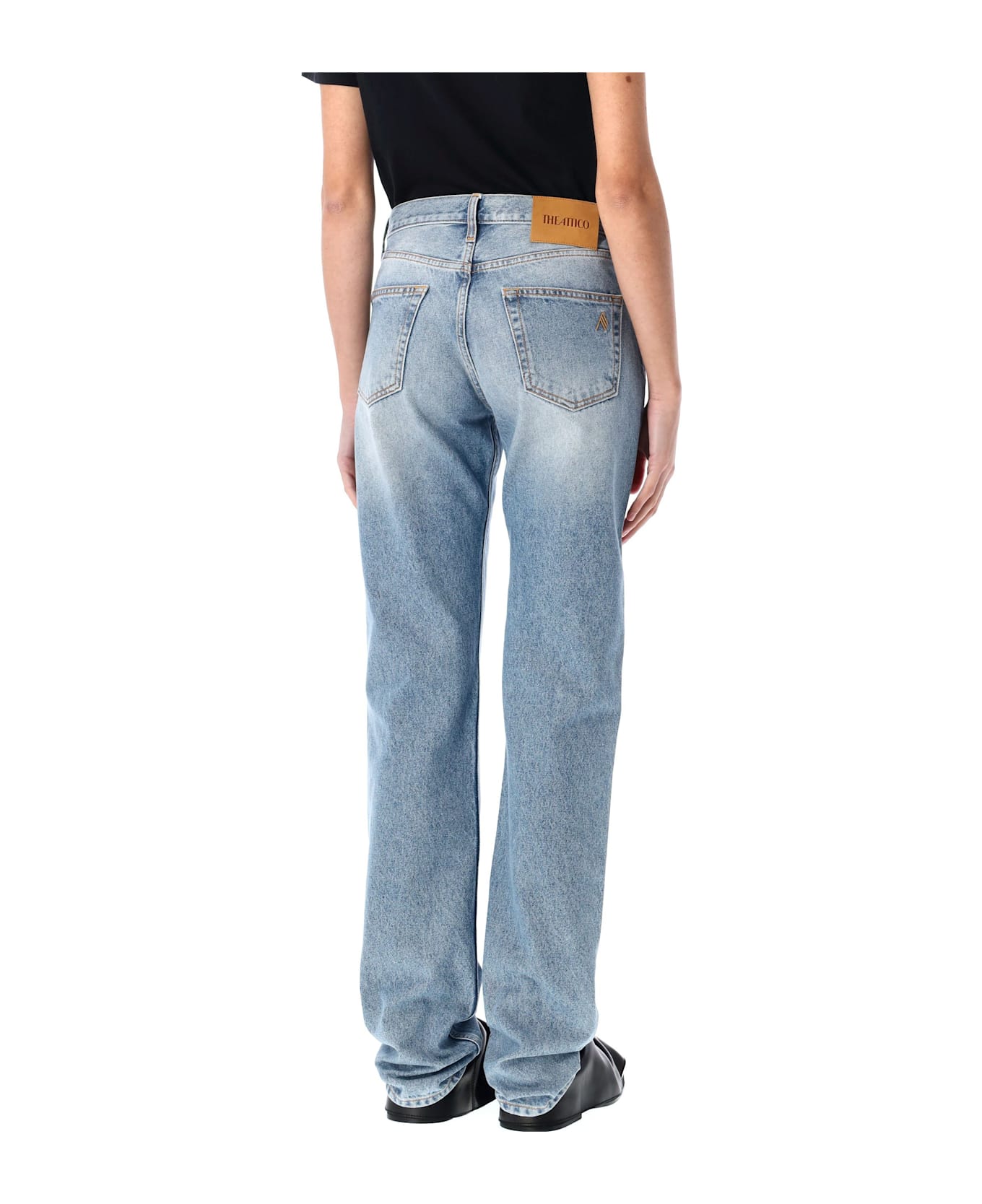 The Attico Long Denim Pants - SKY BLUE