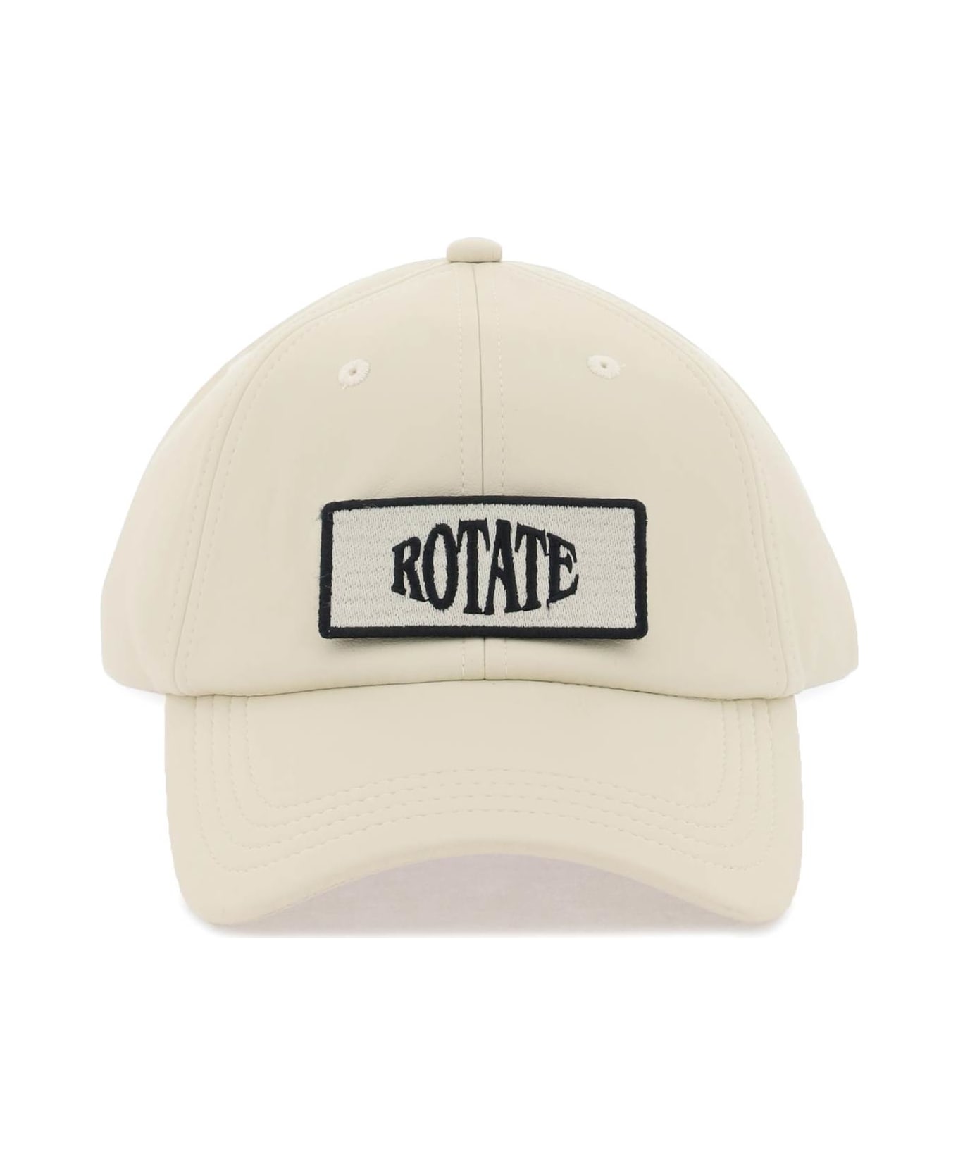 Rotate by Birger Christensen Baseball Man Cap With Logo Patch - OYSTER GRAY (Beige)
