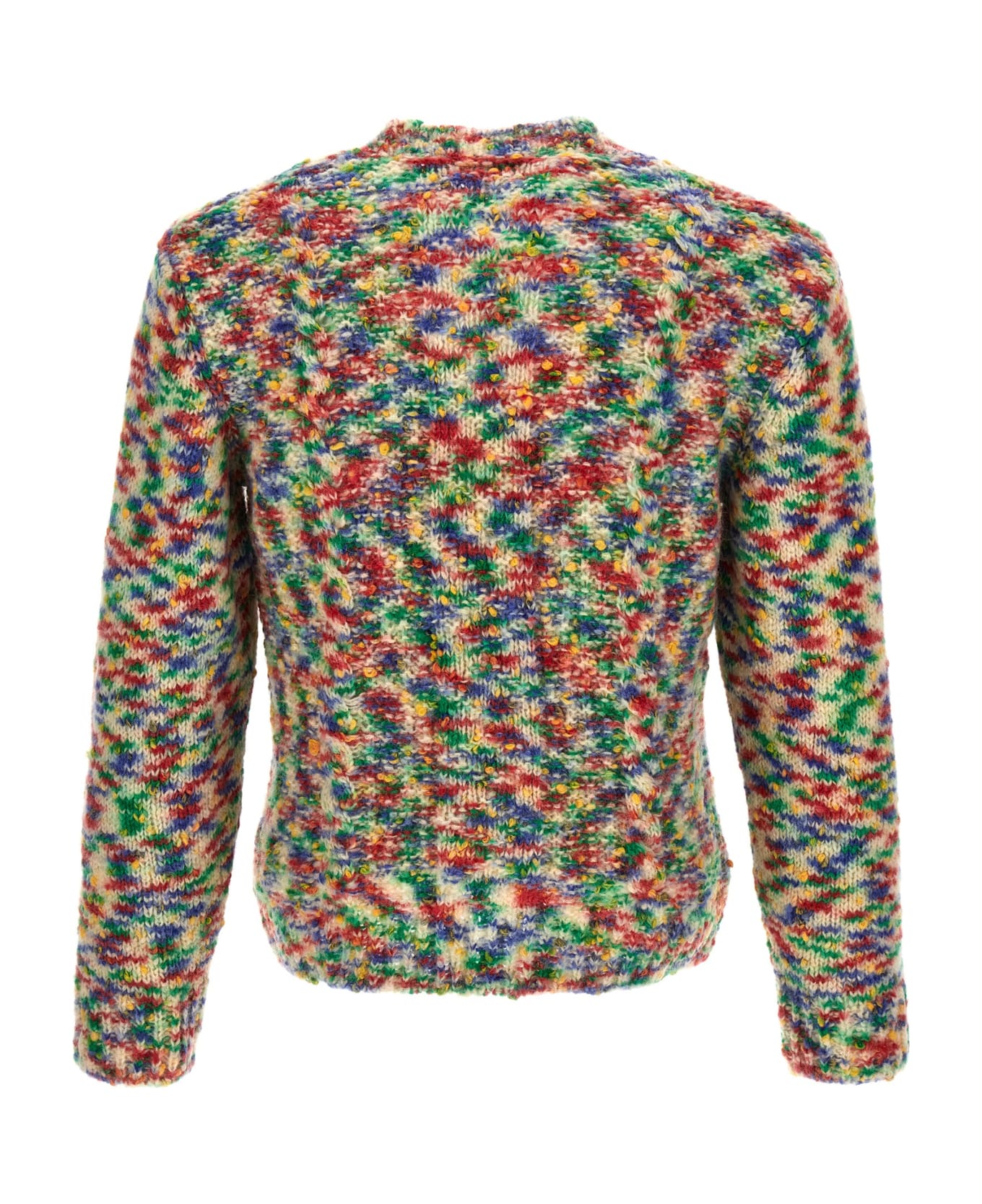A.P.C. Abstract-pattern Crewneck Long-sleeved Jumper - Multicolor