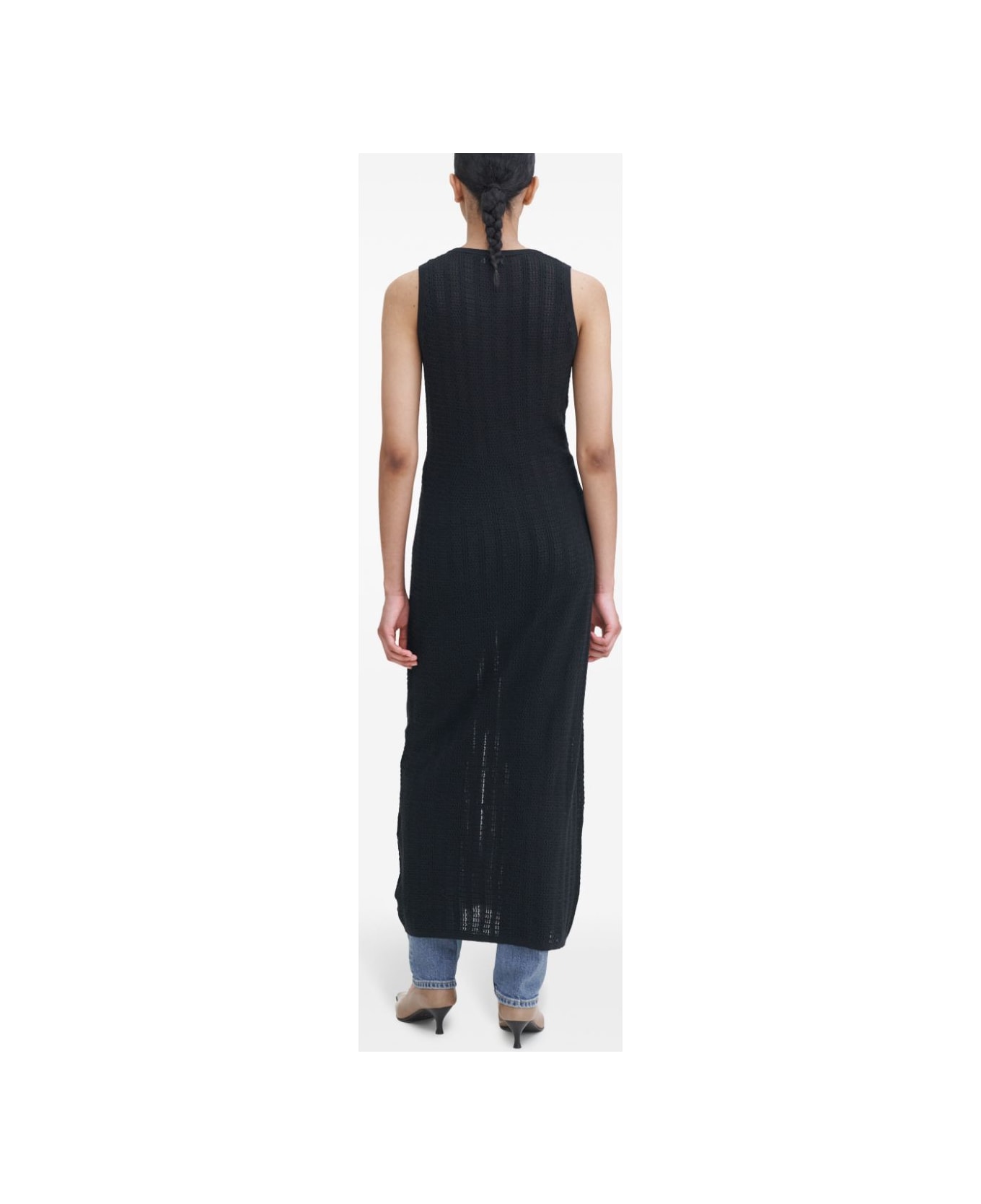 Filippa K Organic Cotton Long Dress - Black