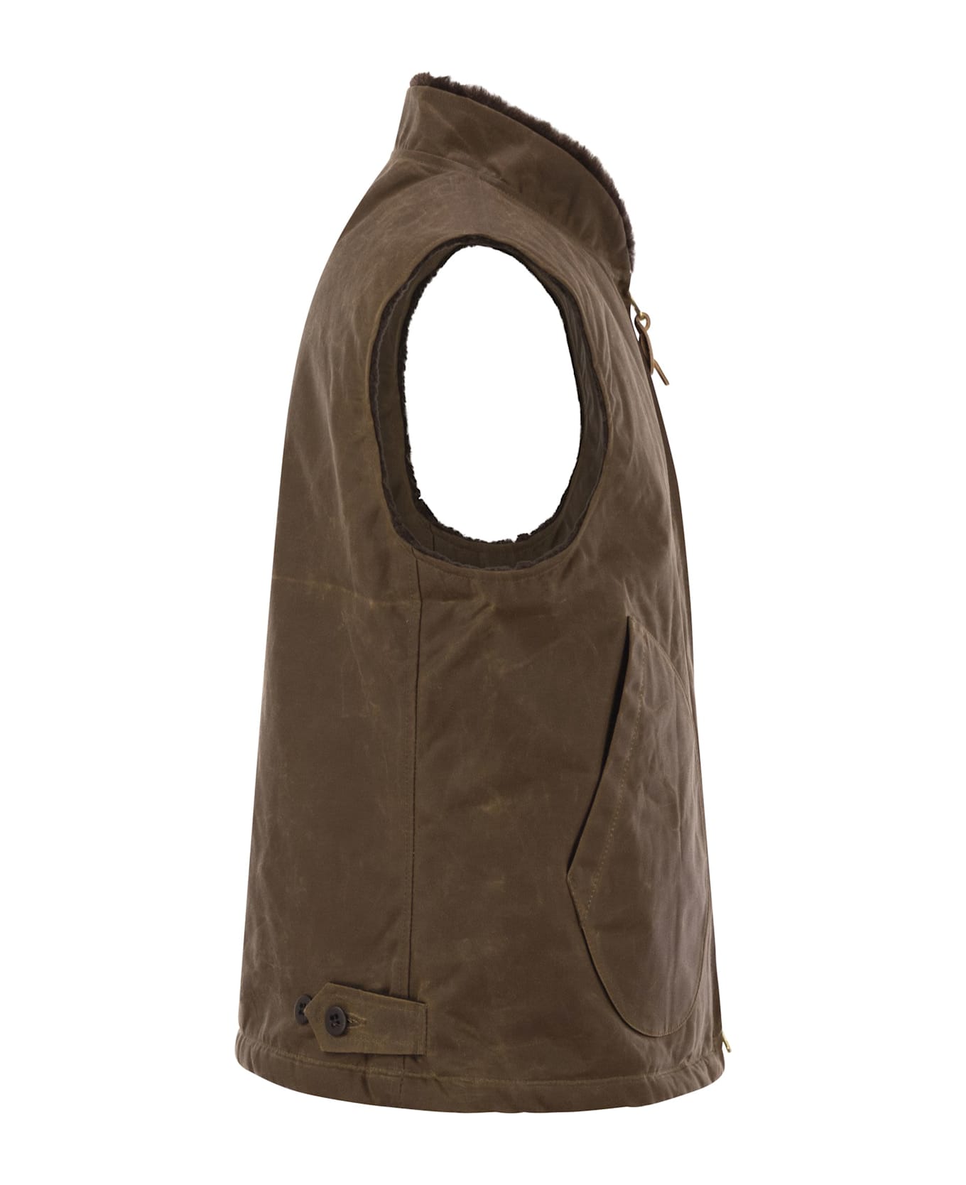 Manifattura Ceccarelli Mountain Vest - Velvet Waistcoat - Brown