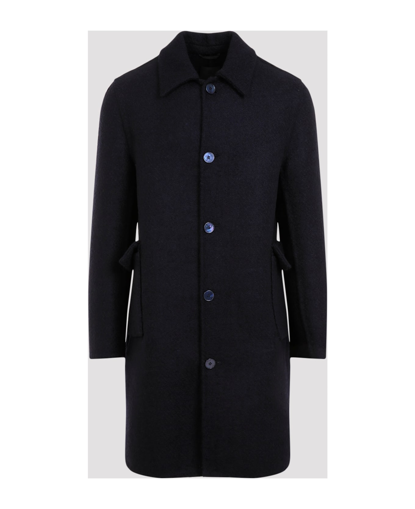 Givenchy Virgin Wool Coat - Night Blue