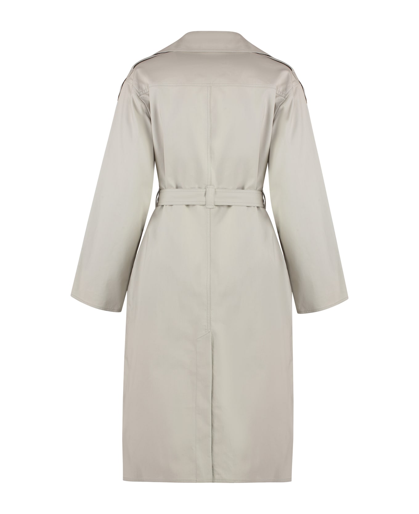 Yves Salomon Cotton Trench Coat - Ecru