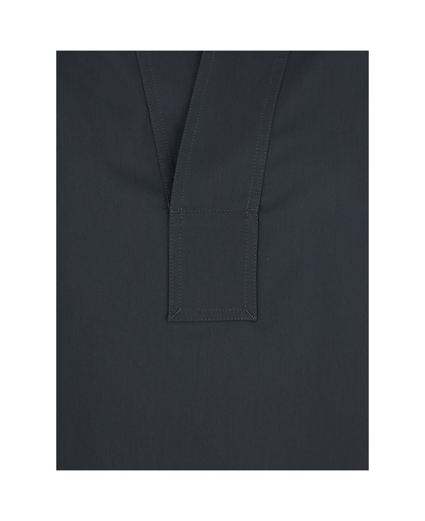 Bottega Veneta Technical Cotton Silk Oversized Shirt - Grey